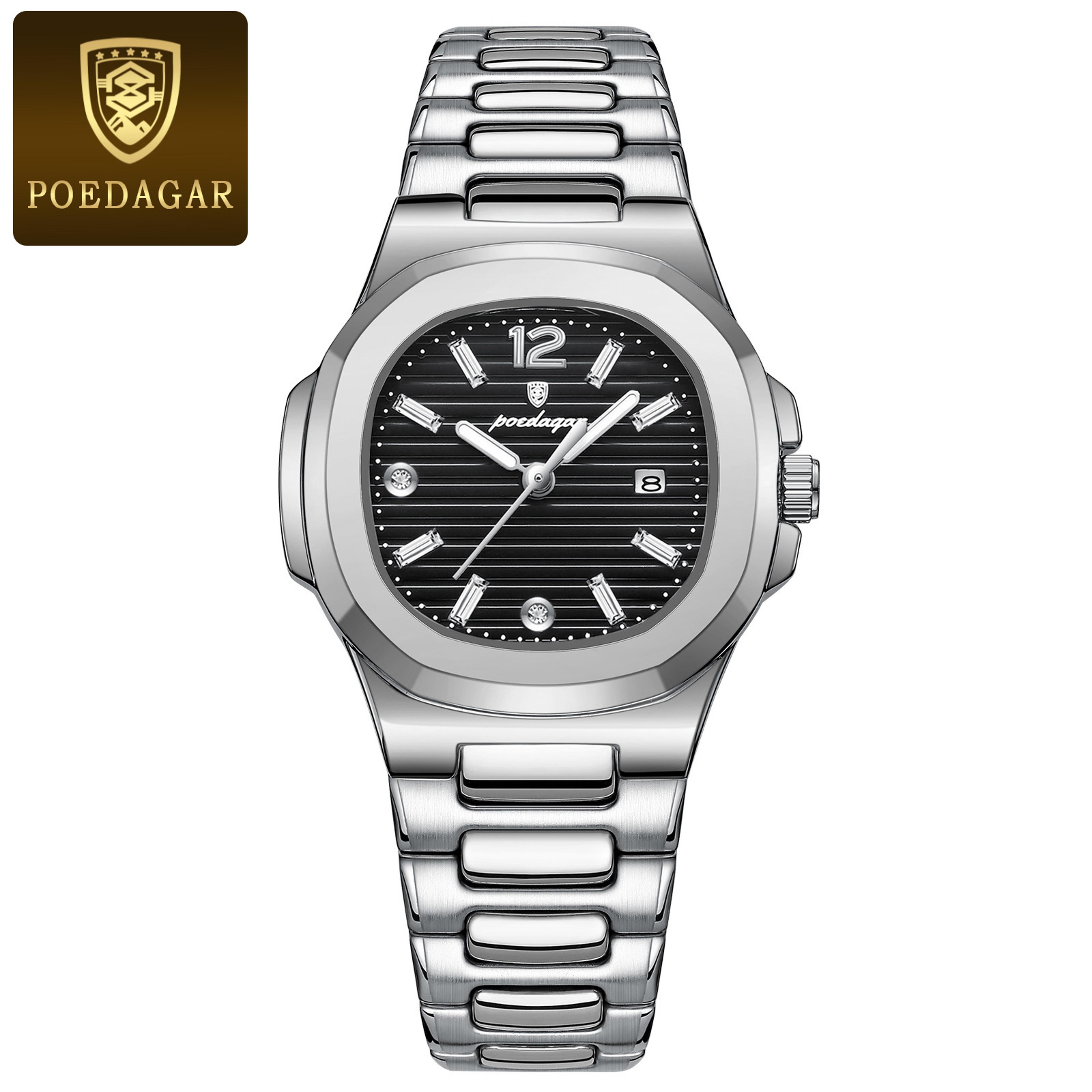 Elegant Women Square Watch With Luminous Date Display And Waterproof Quartz Design 6