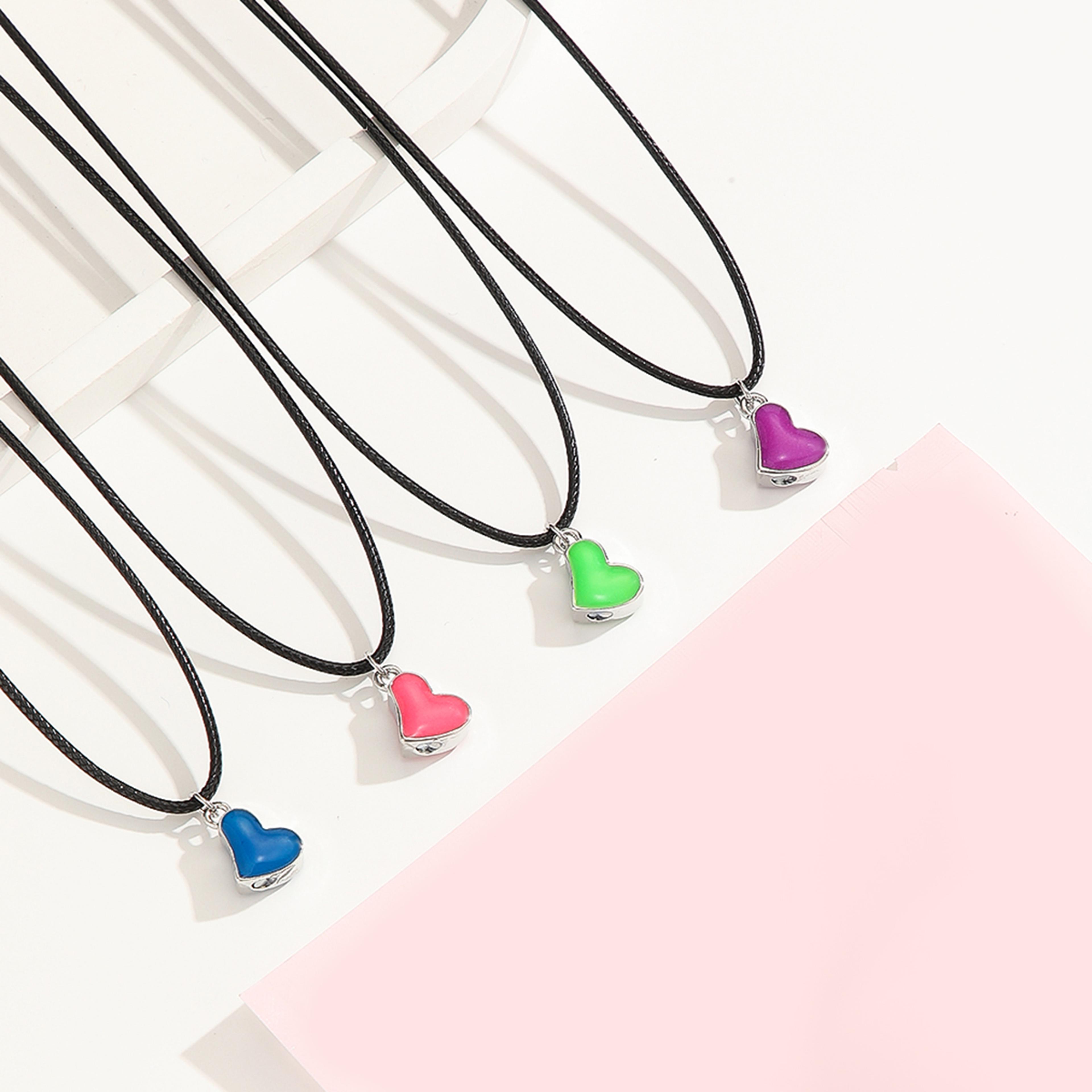 Luminous Four Leaf Clover Friendship Jewelry Set Glow In The Dark Gift For Couples And Friends 4
