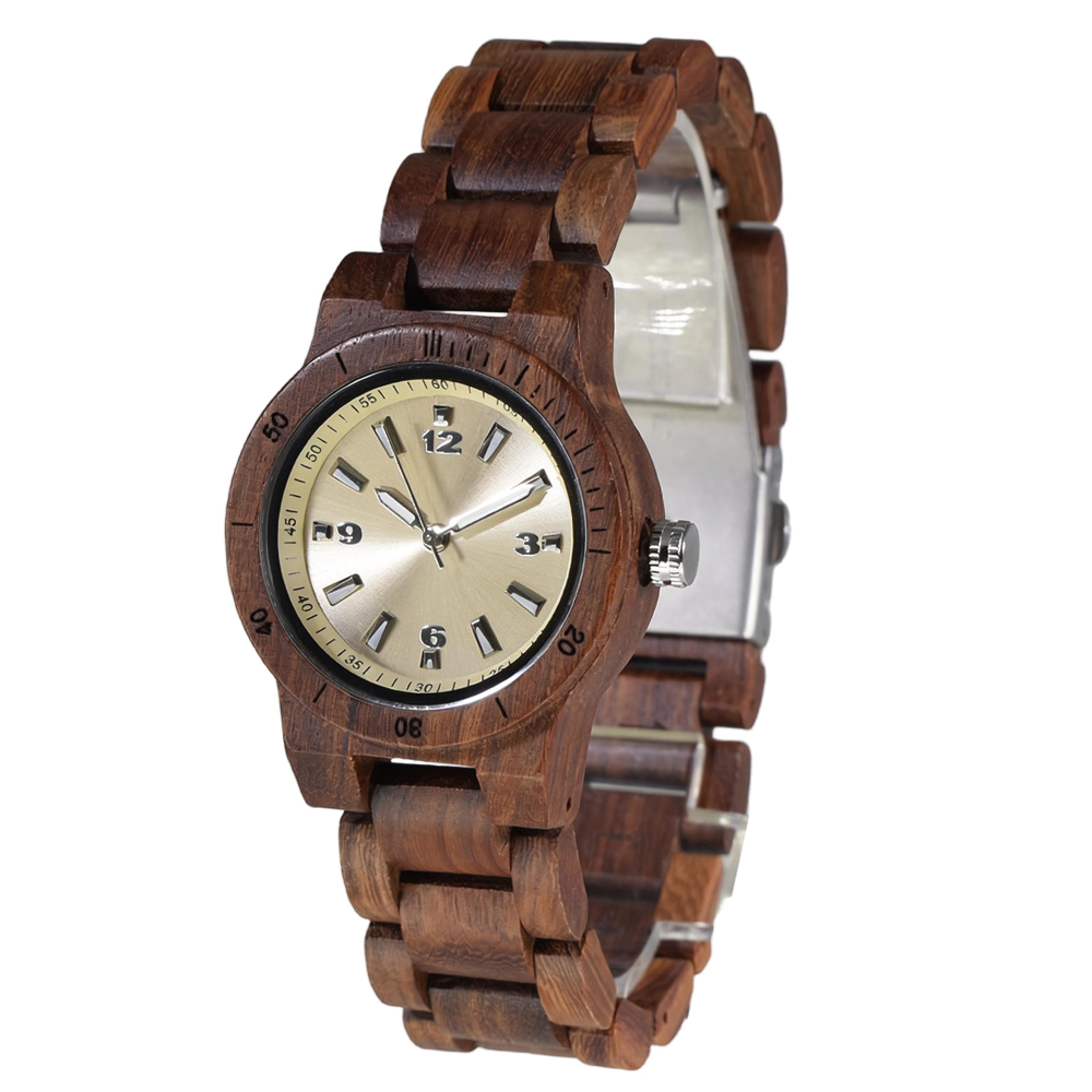 natural wooden watch for women with japanese quartz movement elegant eco friendly gift