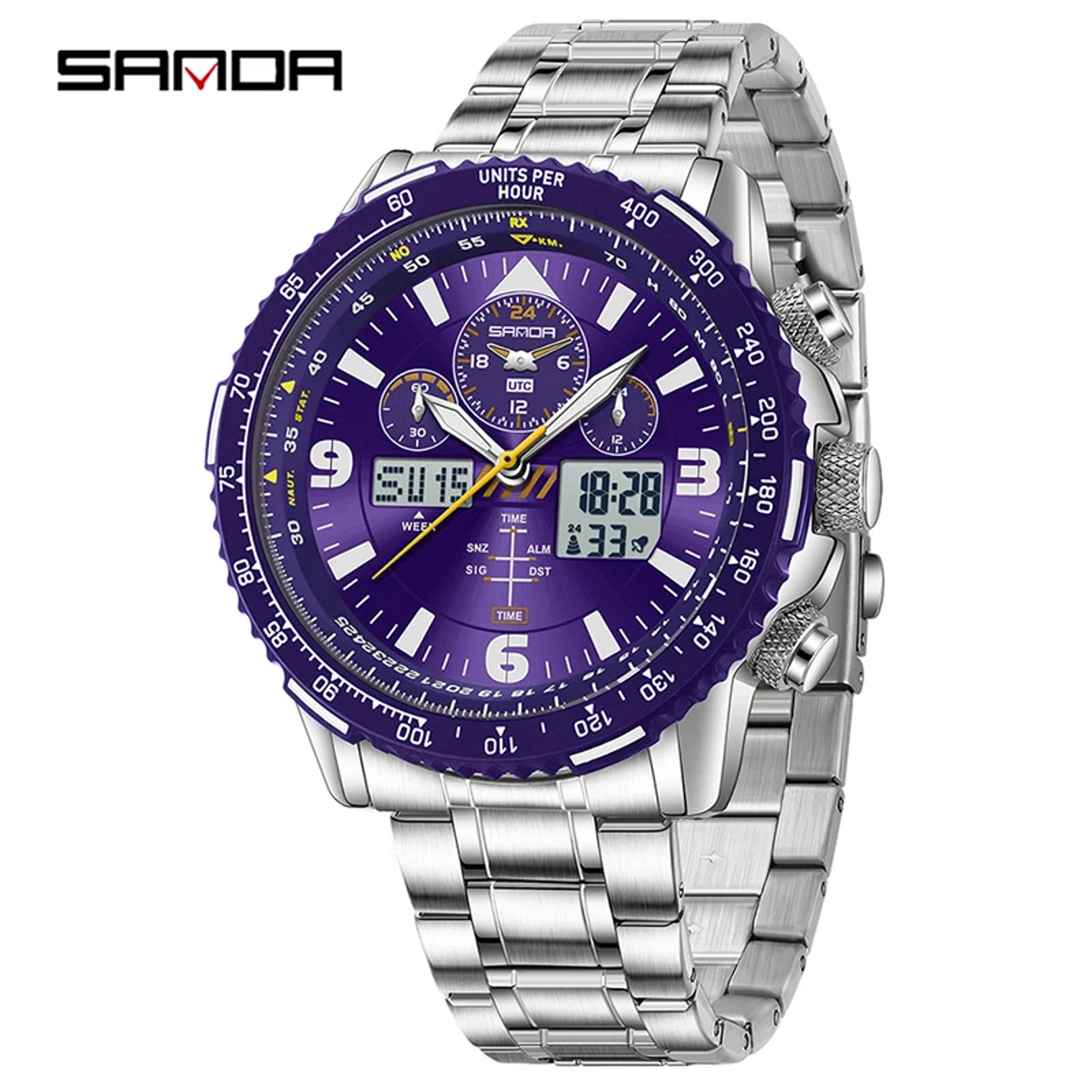 Stainless Steel Chronograph Watch For Men 1