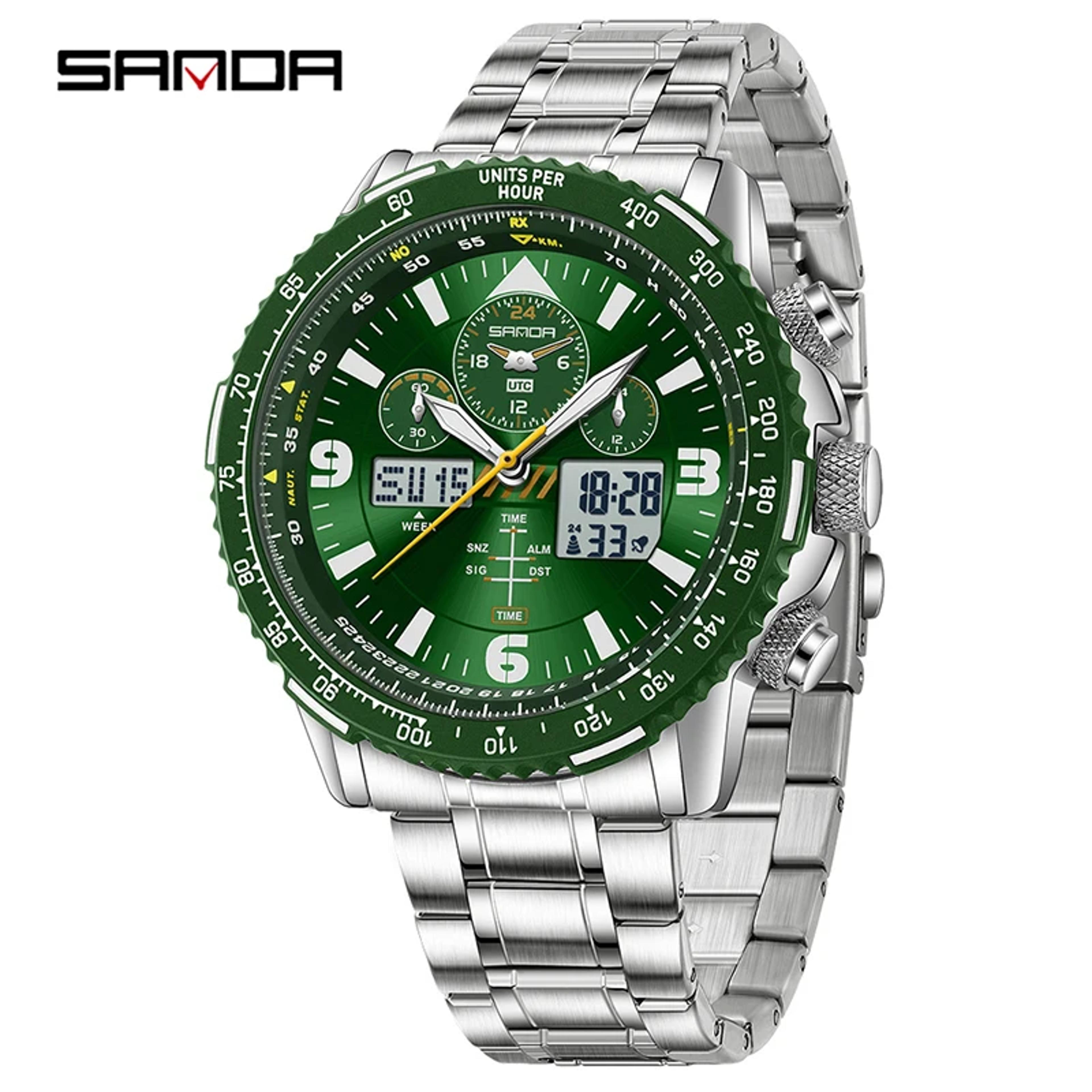 Stainless Steel Chronograph Watch For Men 5