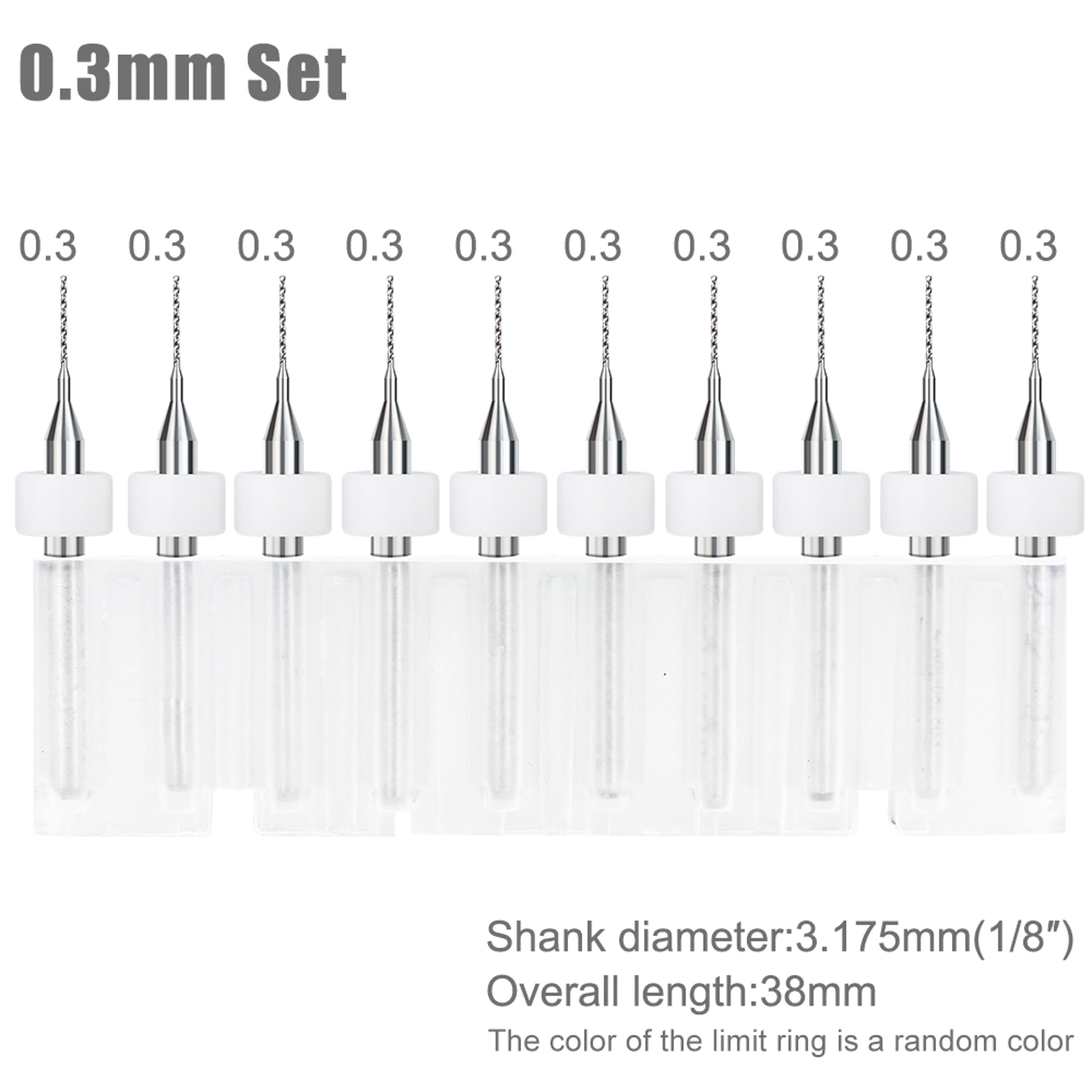 Import Carbide PCB Drill Bits Print Circuit Board Mini CNC Drilling Bit Set 4