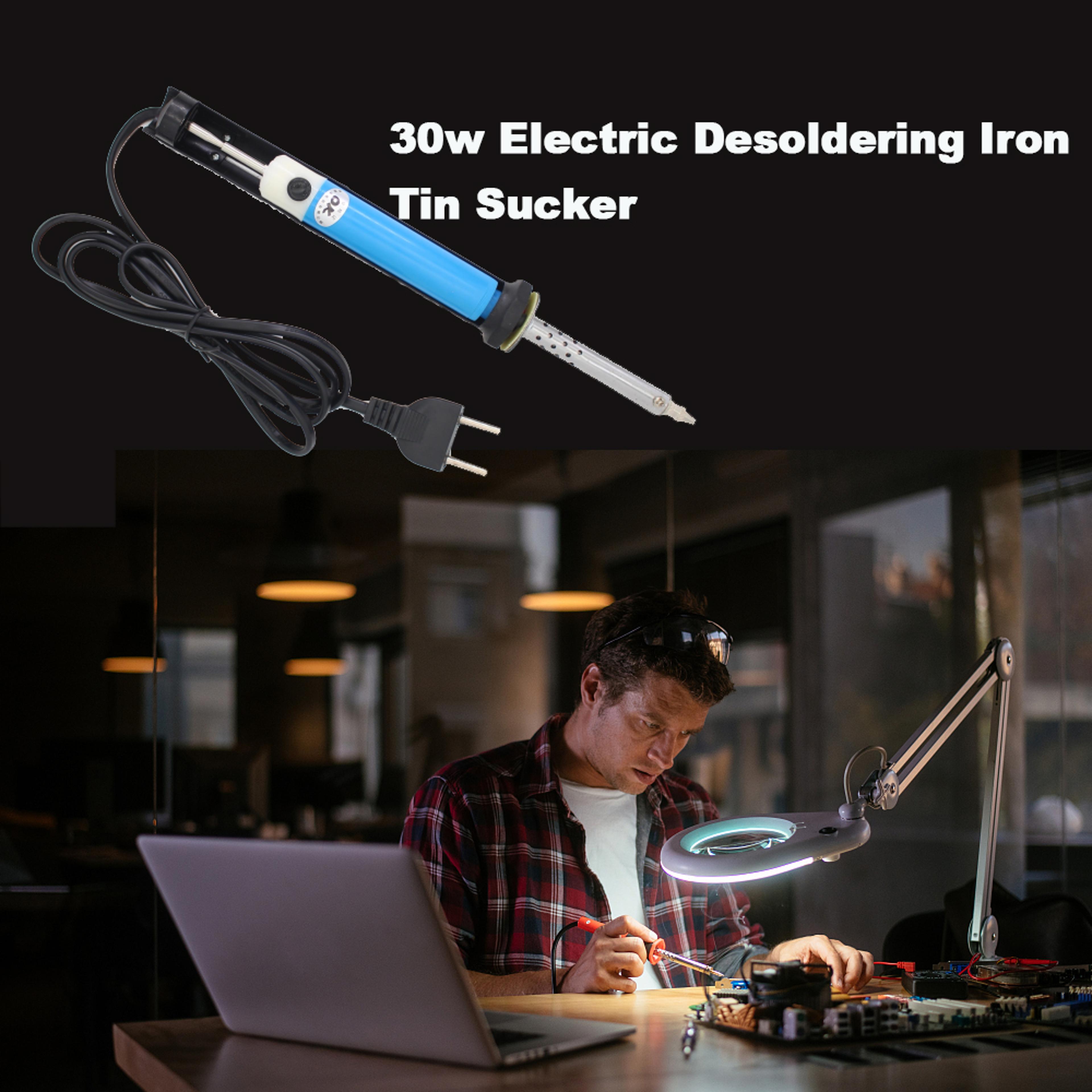 Vacuum Desoldering Iron Gun Plug For Electronics Repair 2