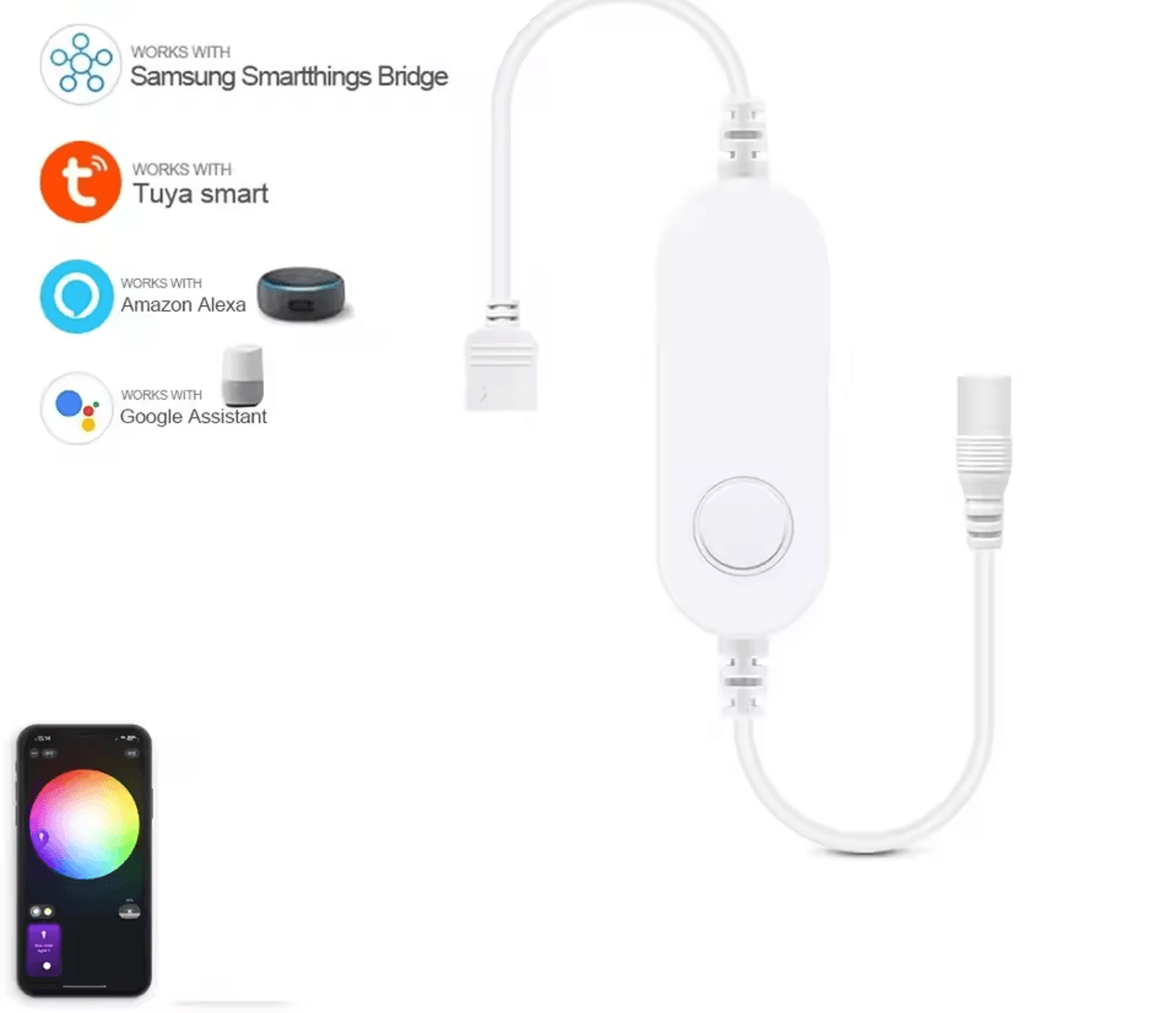 Smart LED Strip Dimmer Controller For RGB RGBW TecTuya Alexa SmartThings 9