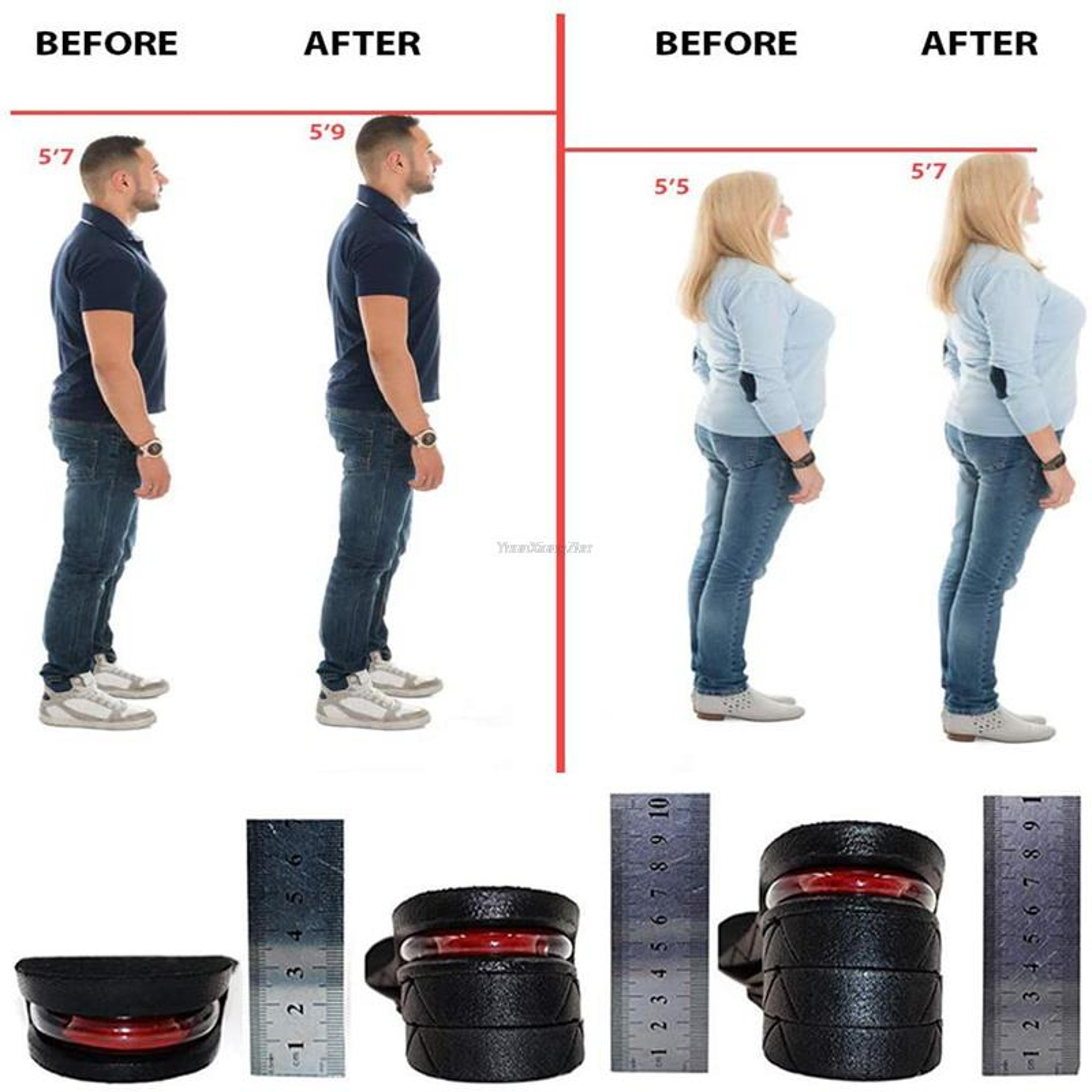 Invisible Height Increase Insoles Adjustable Cut Air Cushion 14