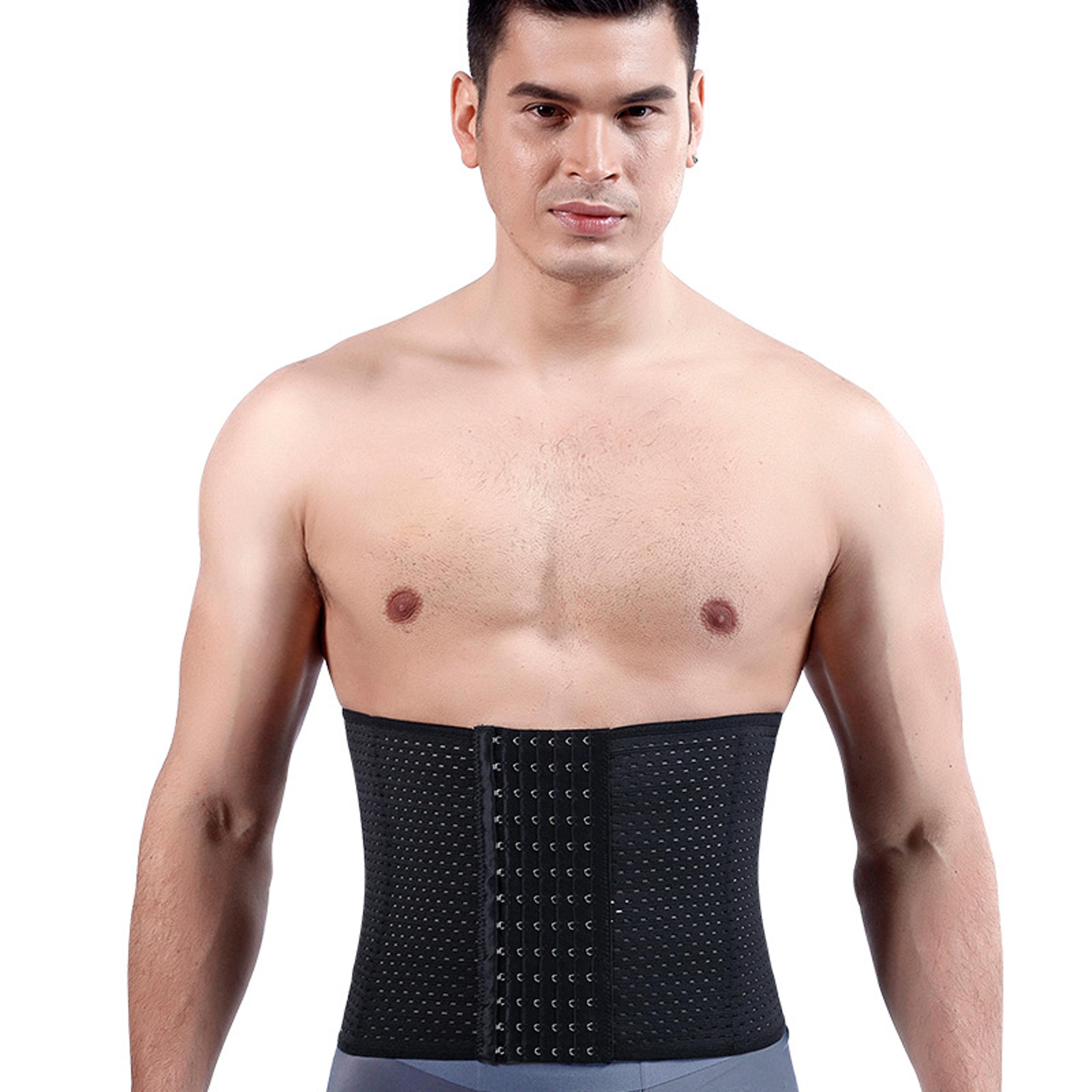 Men Waist Trainer Body Shaper Tummy Control Compression Belt 2
