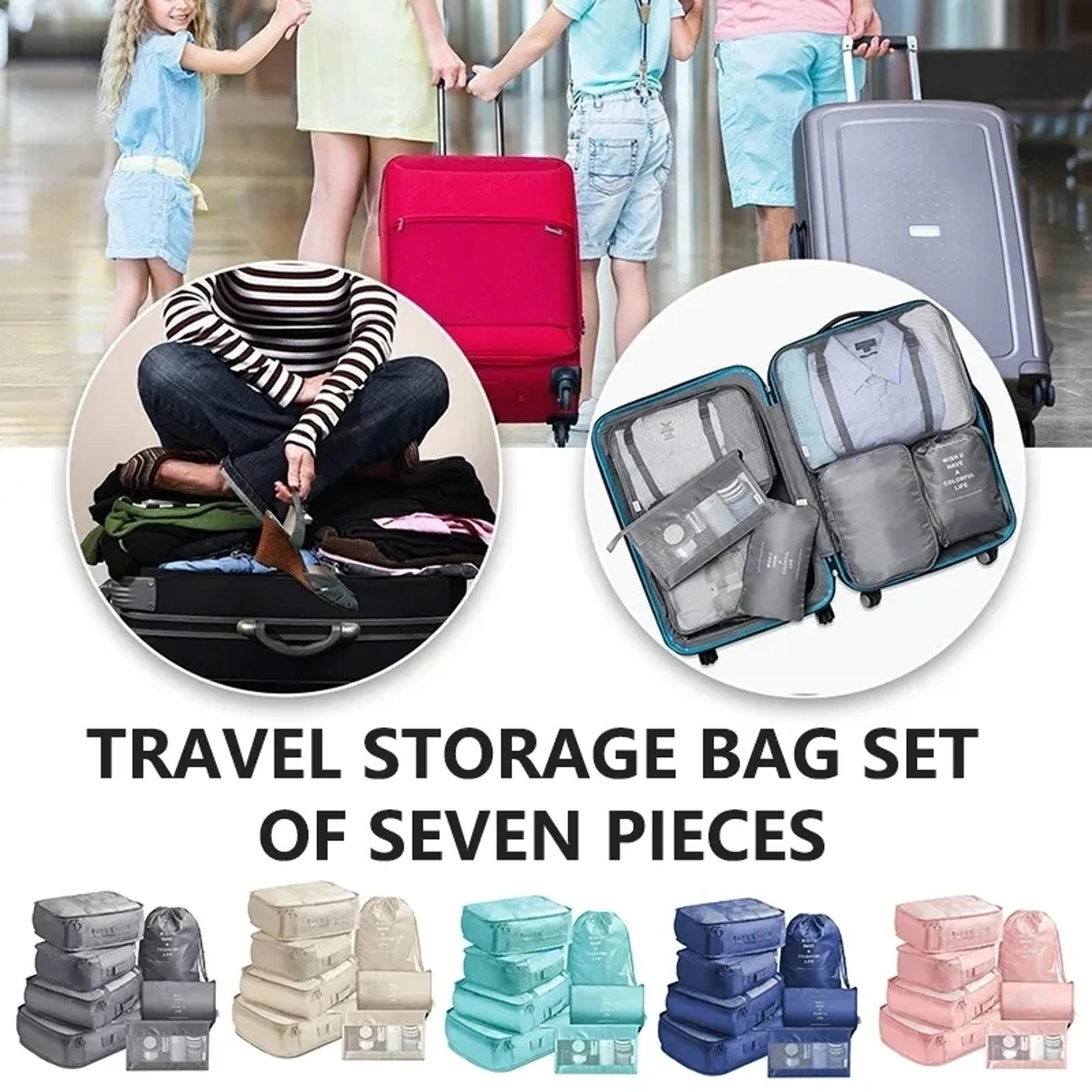 Packing Cubes Travel Organizer Set For Suitcase Storage 17