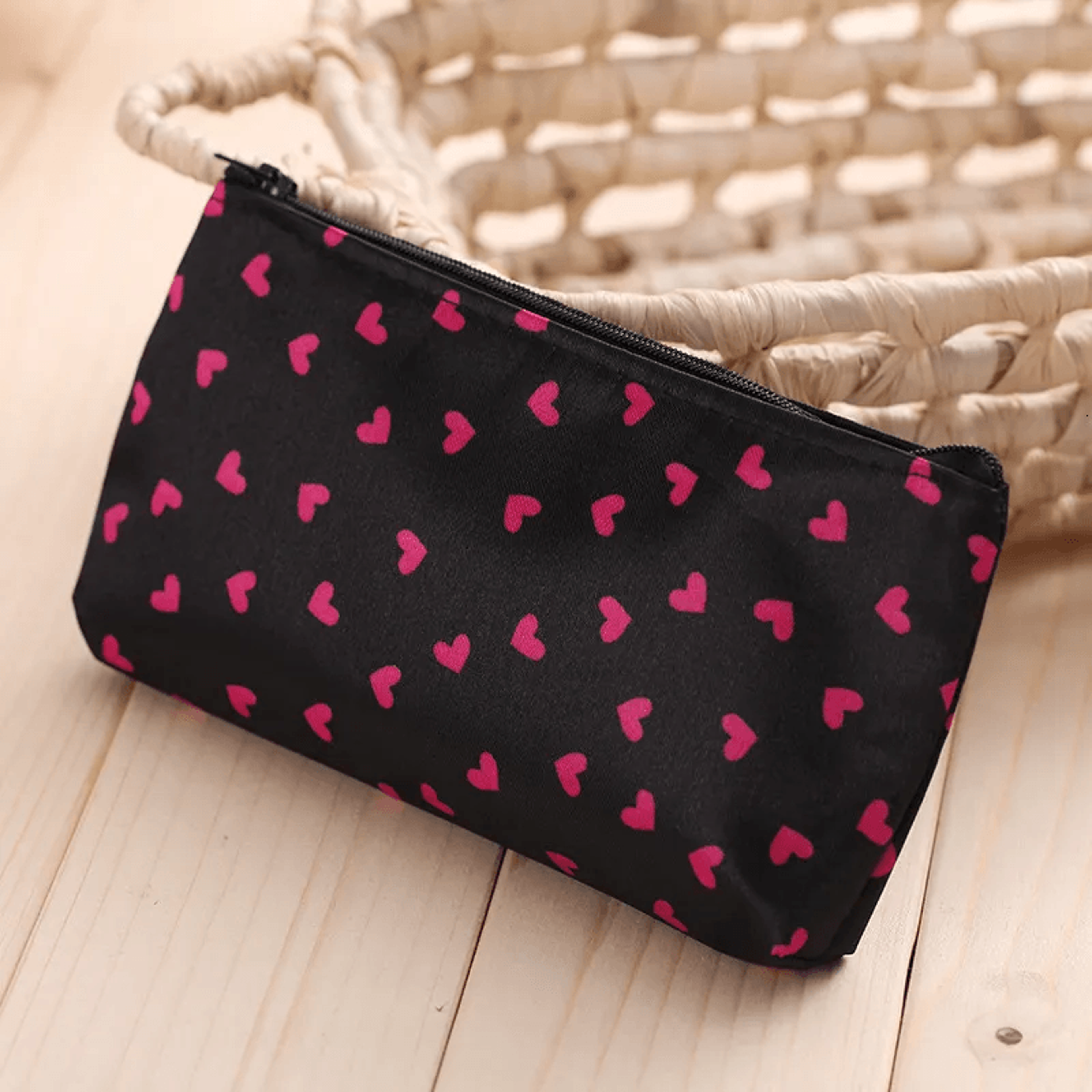 Trendy Small Zipper Cosmetic Pouch For Makeup Accessories 3