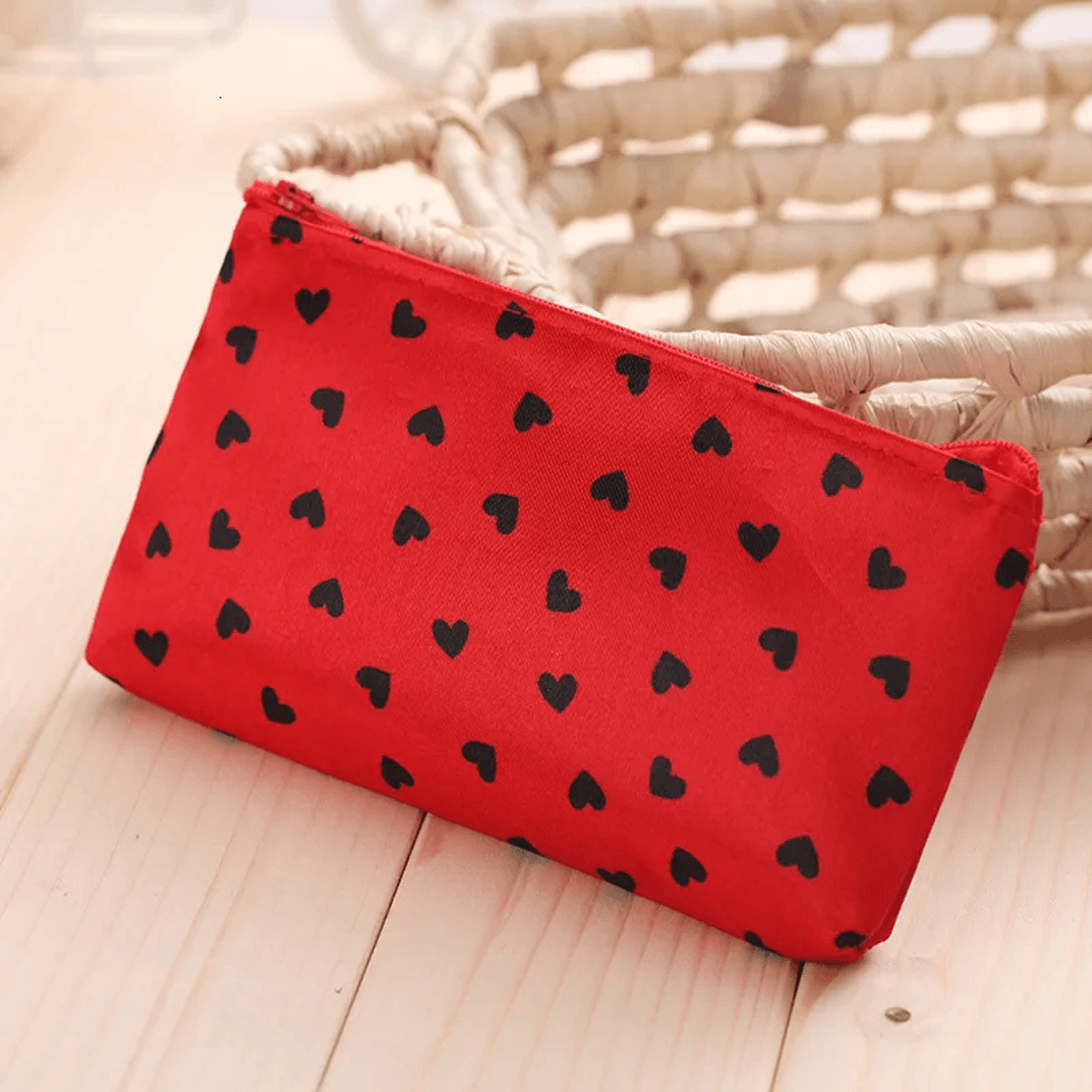 Trendy Small Zipper Cosmetic Pouch For Makeup Accessories 1