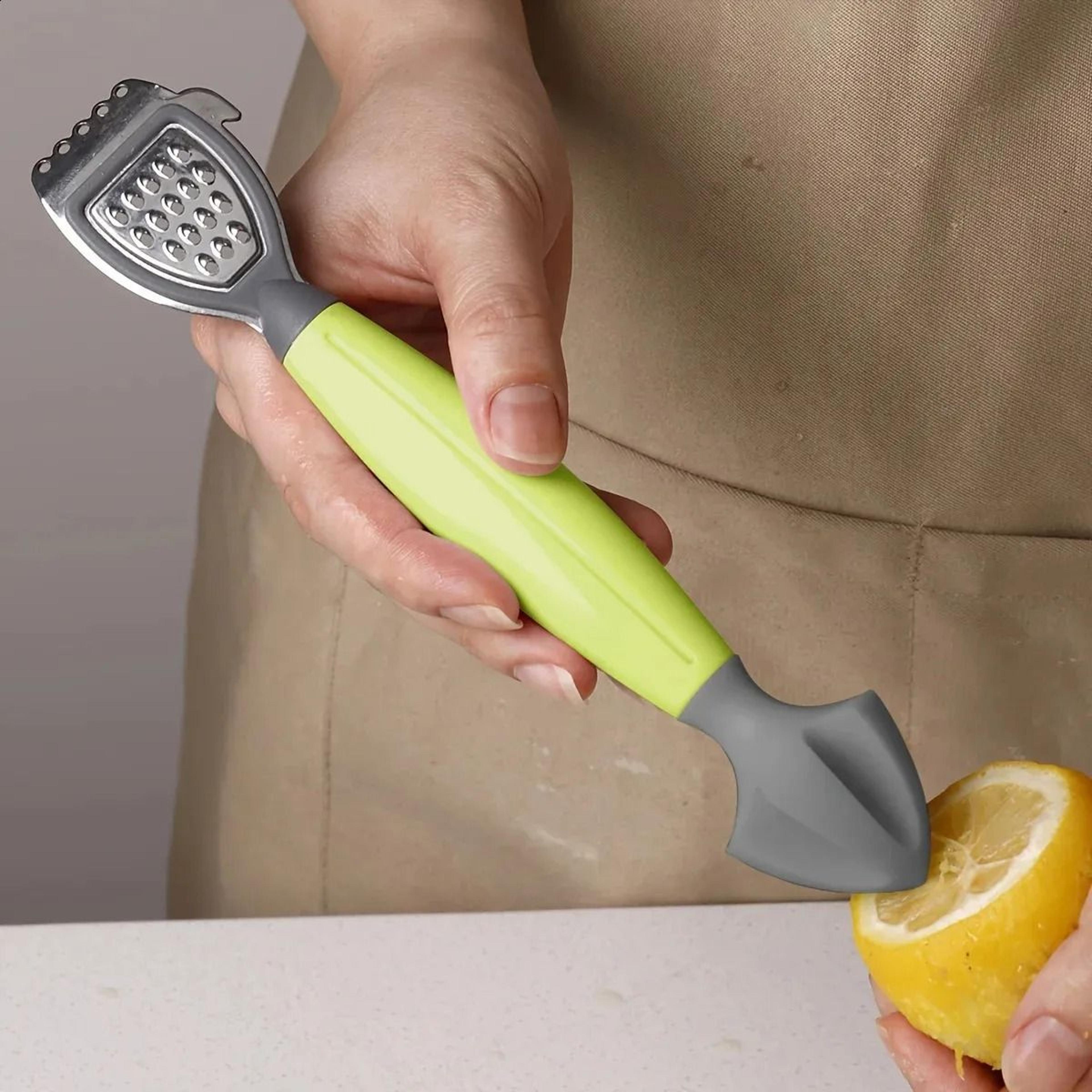 Green Lemon Zester Juicer Stainless Steel Citrus Grater For Easy Zesting And Juicing 3