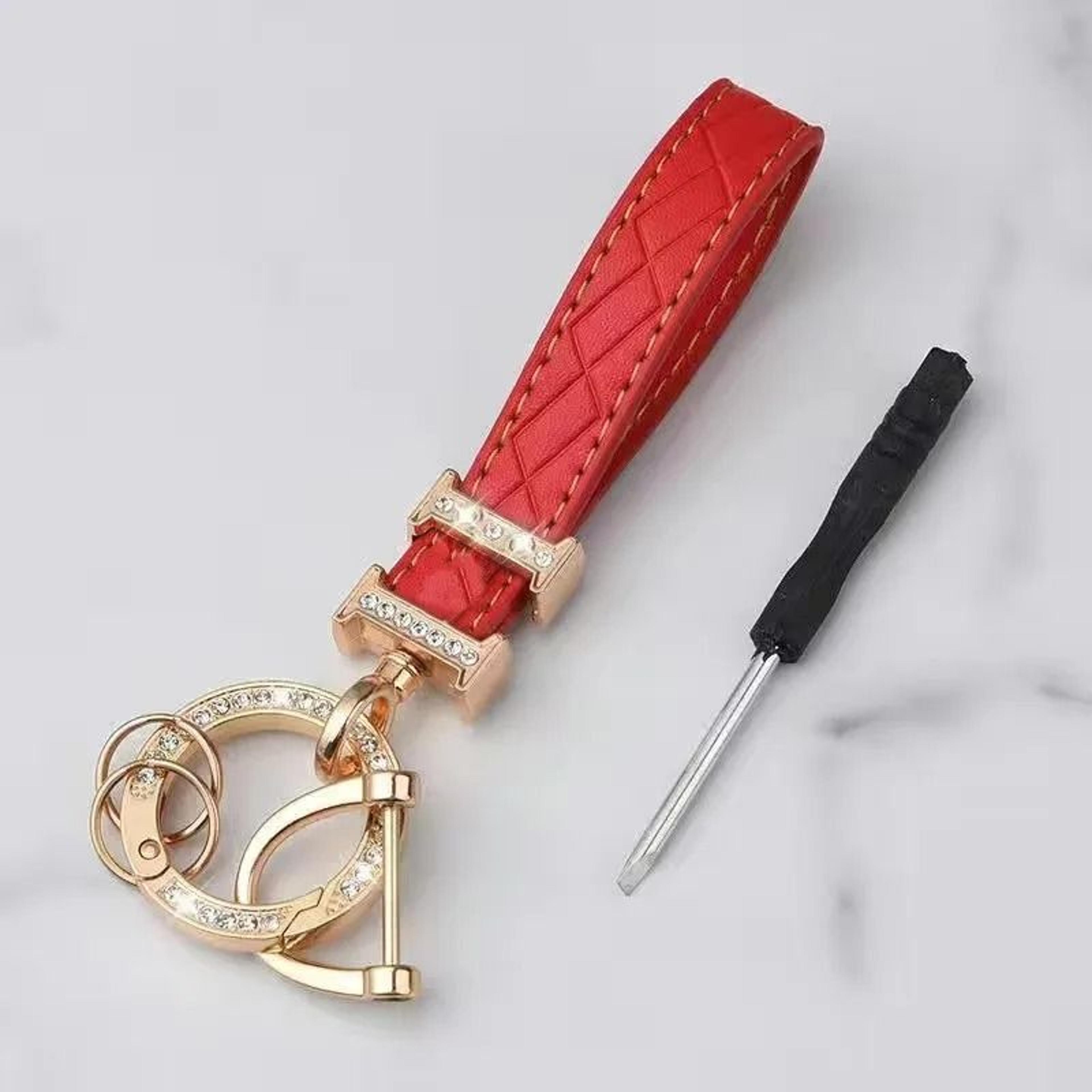 Diamond Encrusted Rhinestone Keychain Car Key Ring 3