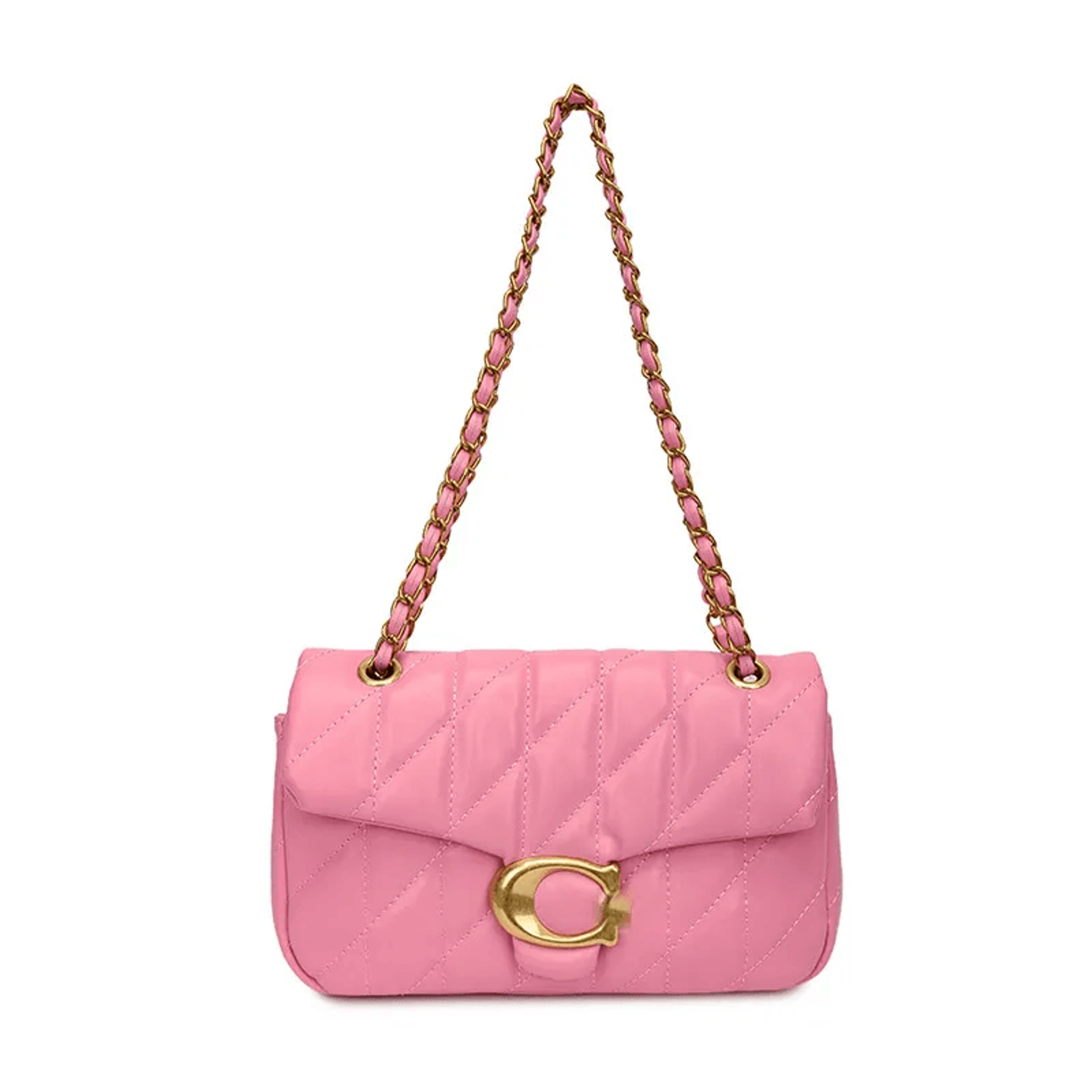 Tabby Chic Small Square Leather Shoulder Crossbody Bag For Women 4