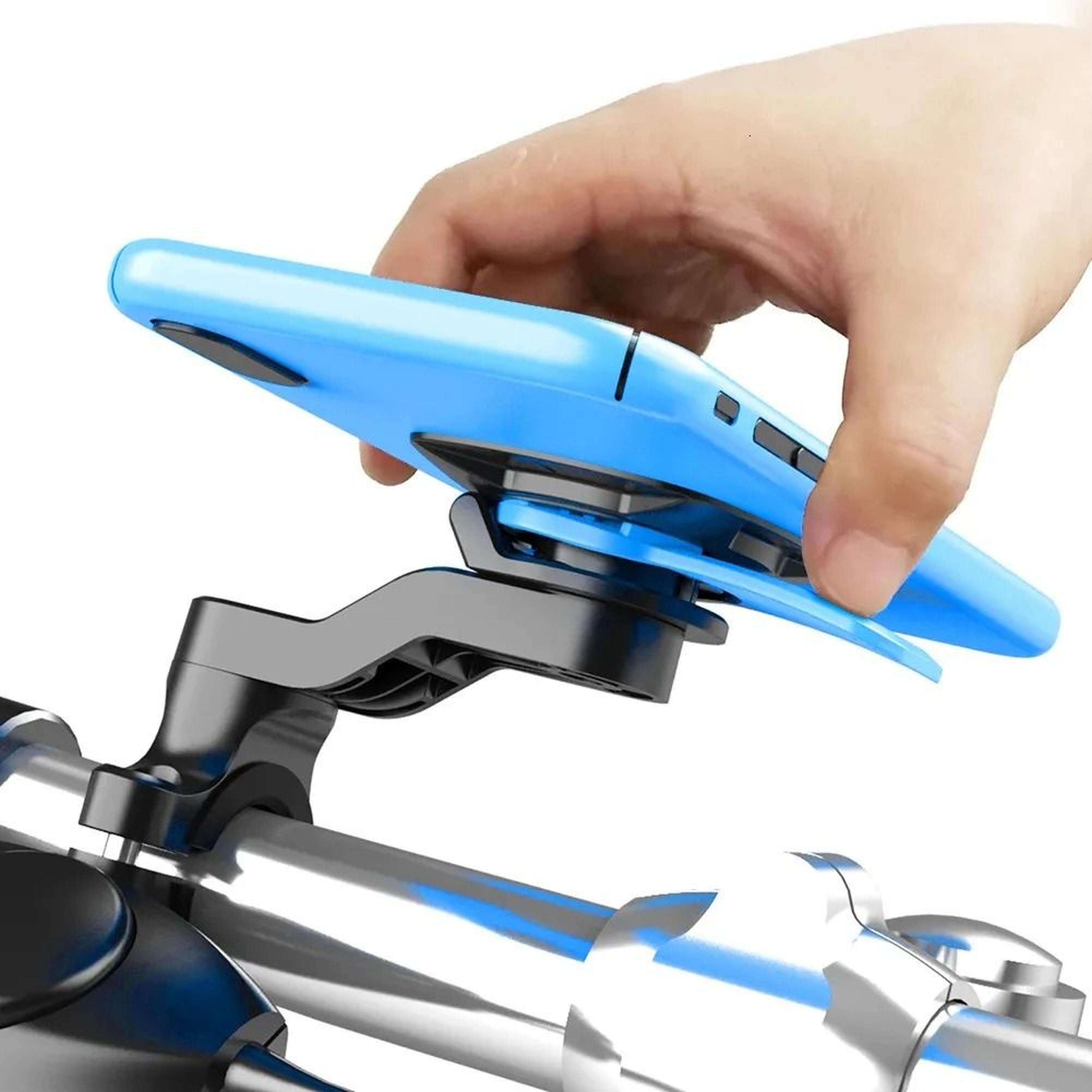 Motorcycle Phone Mount Shock Absorber Handlebar Holder 4