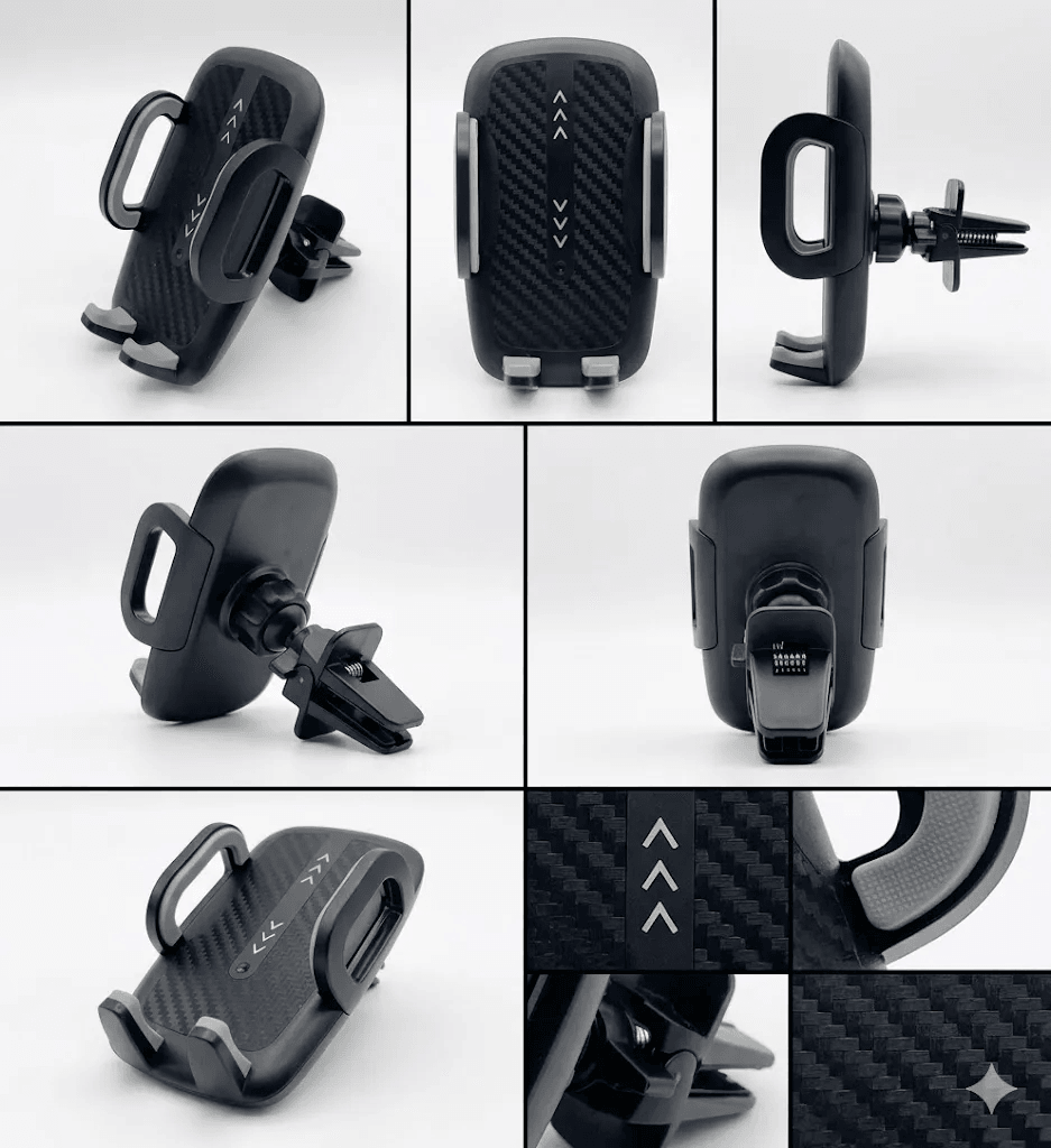 Carbon Fiber Gravity Car Phone Mount Universal Air Vent Holder 1