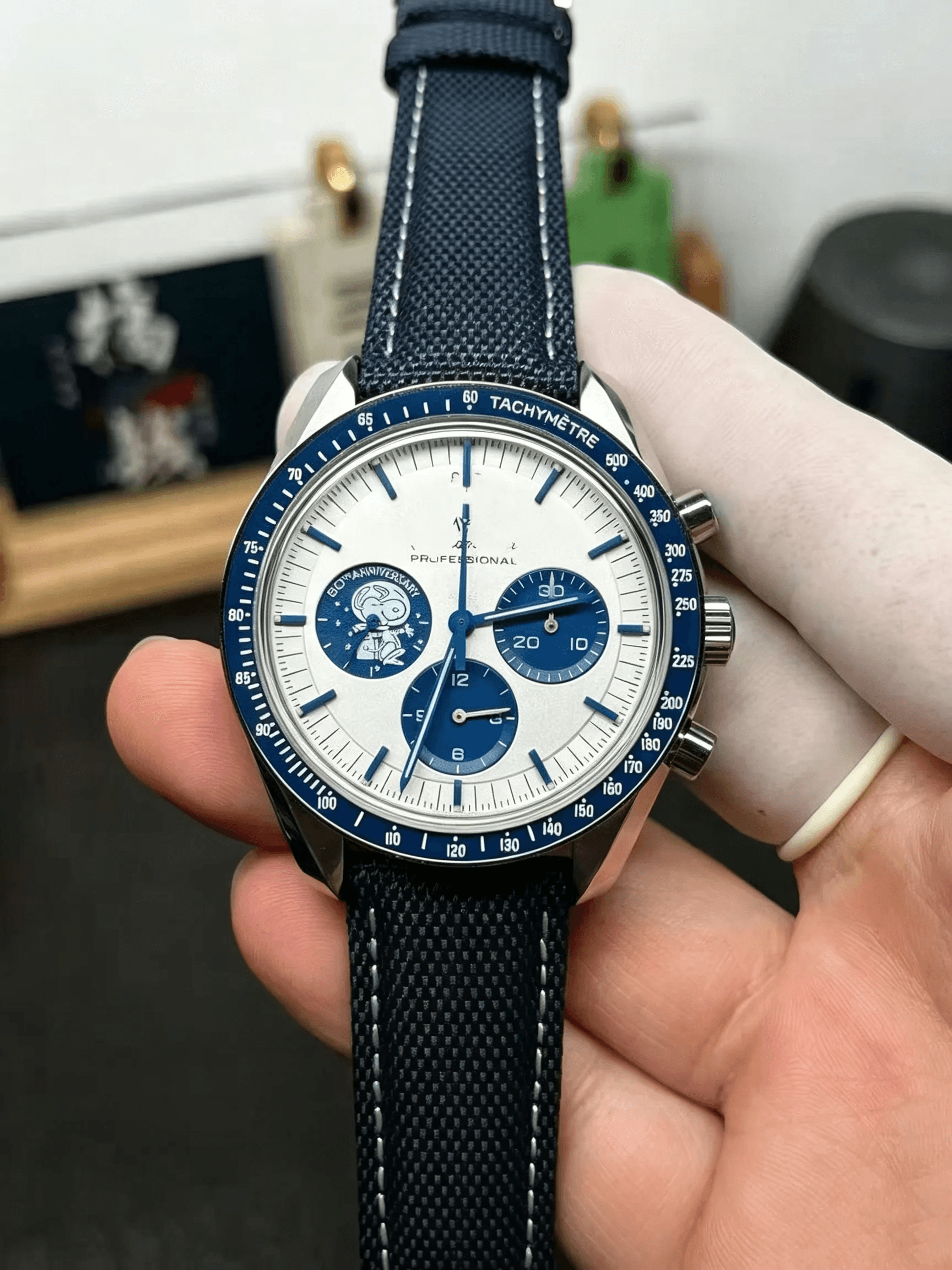 Snoopy Automatic Mechanical Chronograph Men Watch Waterproof Luminous 0