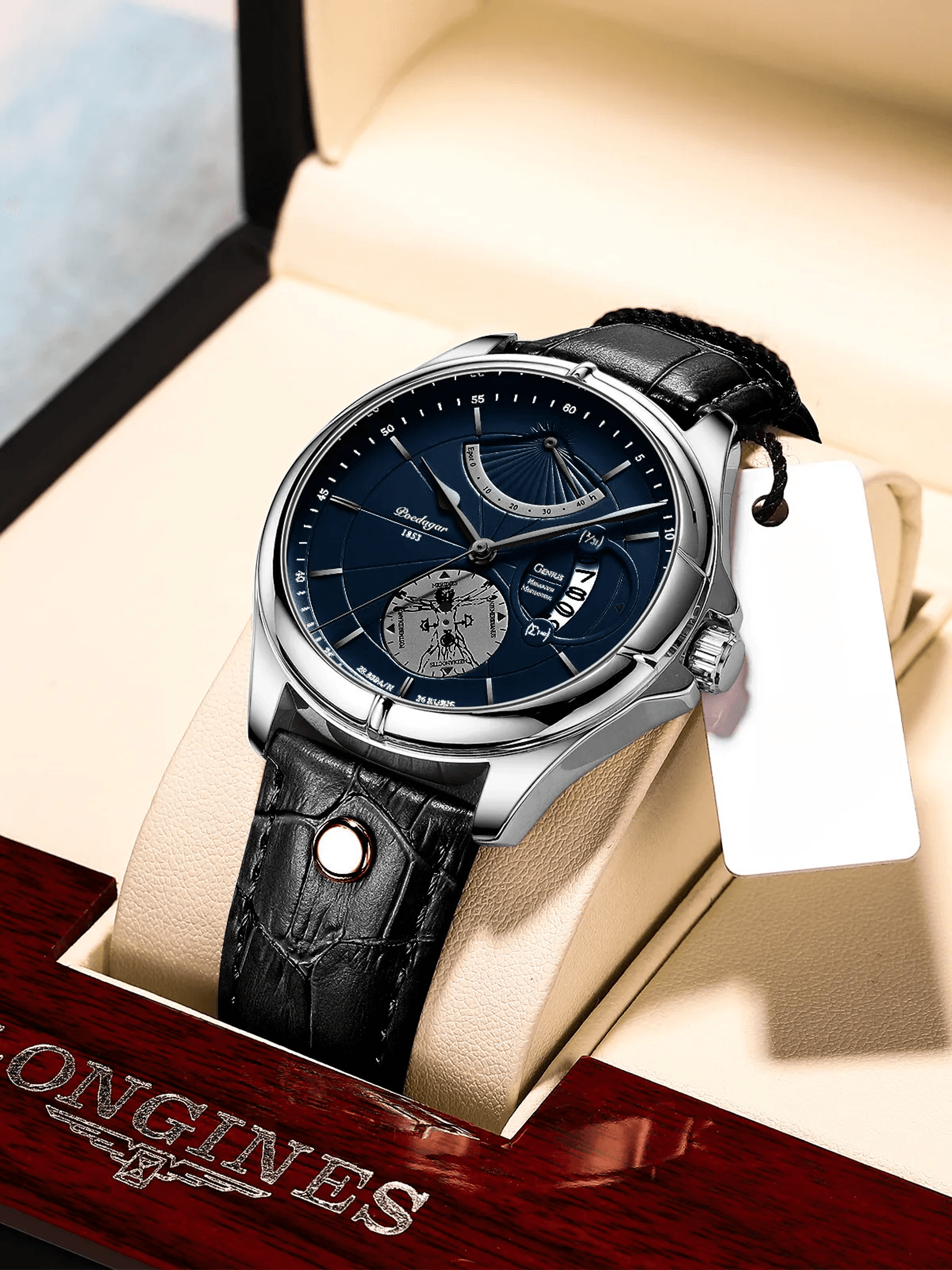 Sports Watch Waterproof Quartz Calendar Watch For Outdoor Casual Business Wear 5