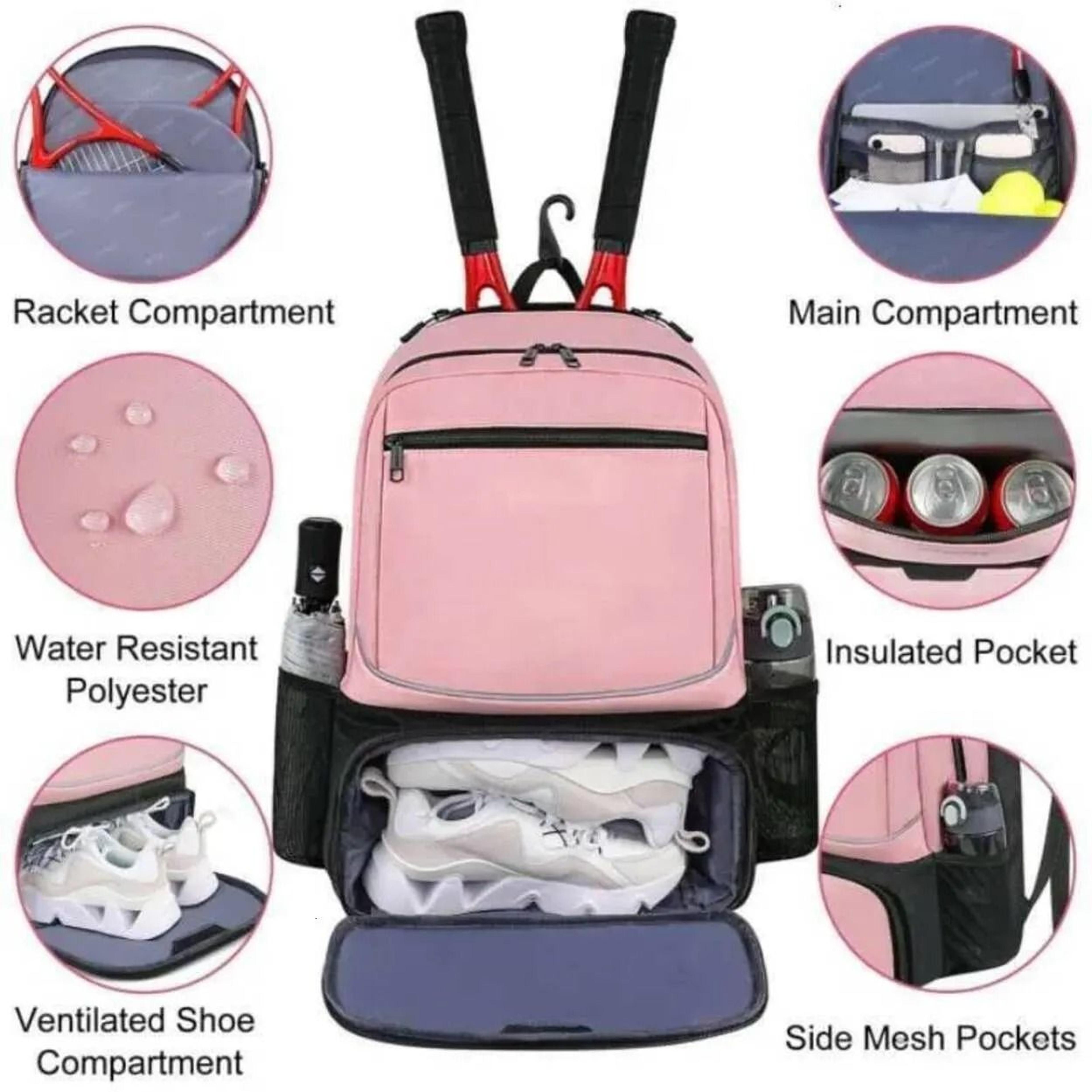 Large Capacity Tennis Racket Backpack With Shoe Compartment 3