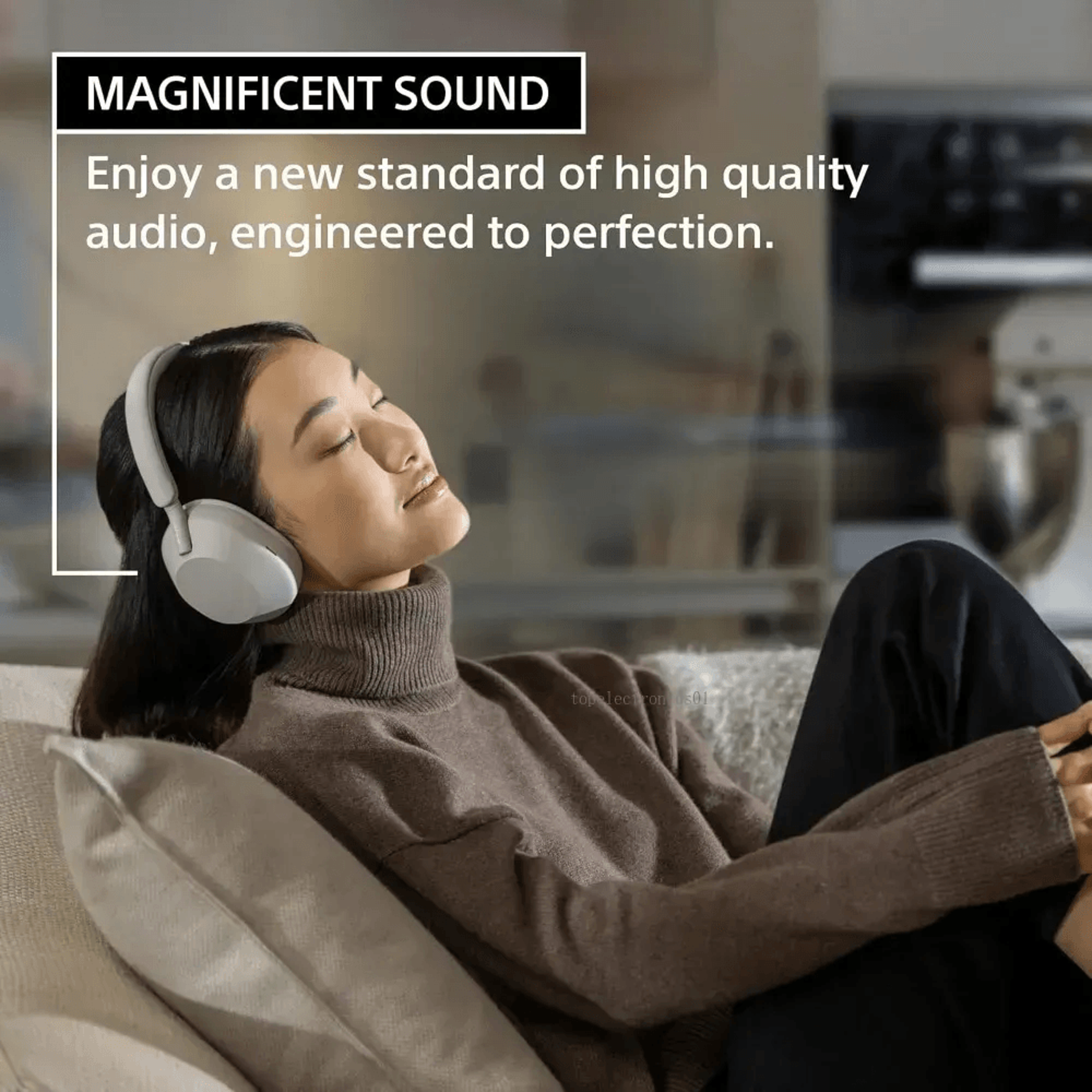 Wireless Noise Cancelling Over Ear Bluetooth Headphones 4