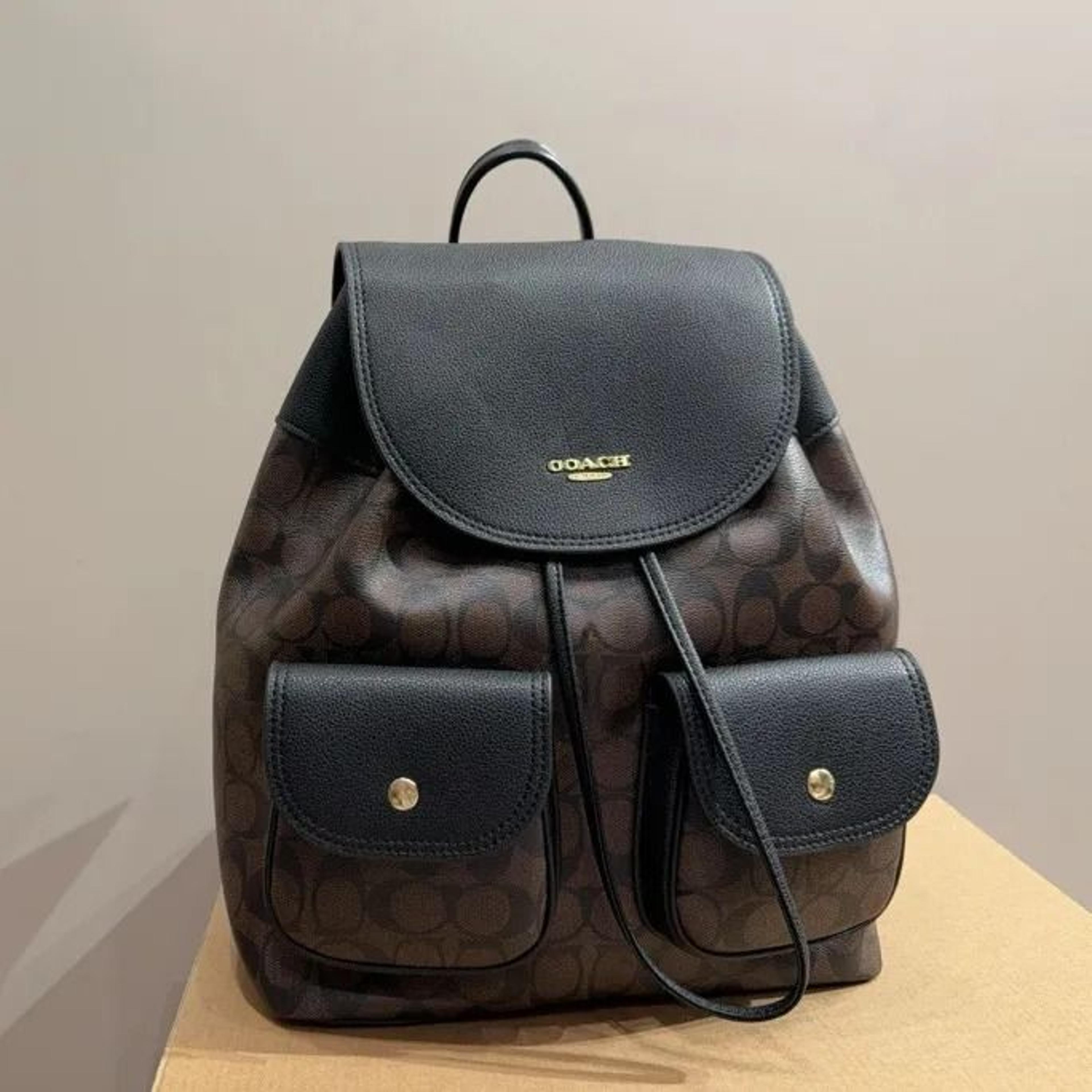 Leather School Backpack With Shoulder Strap Convertible Crossbody Tote 4