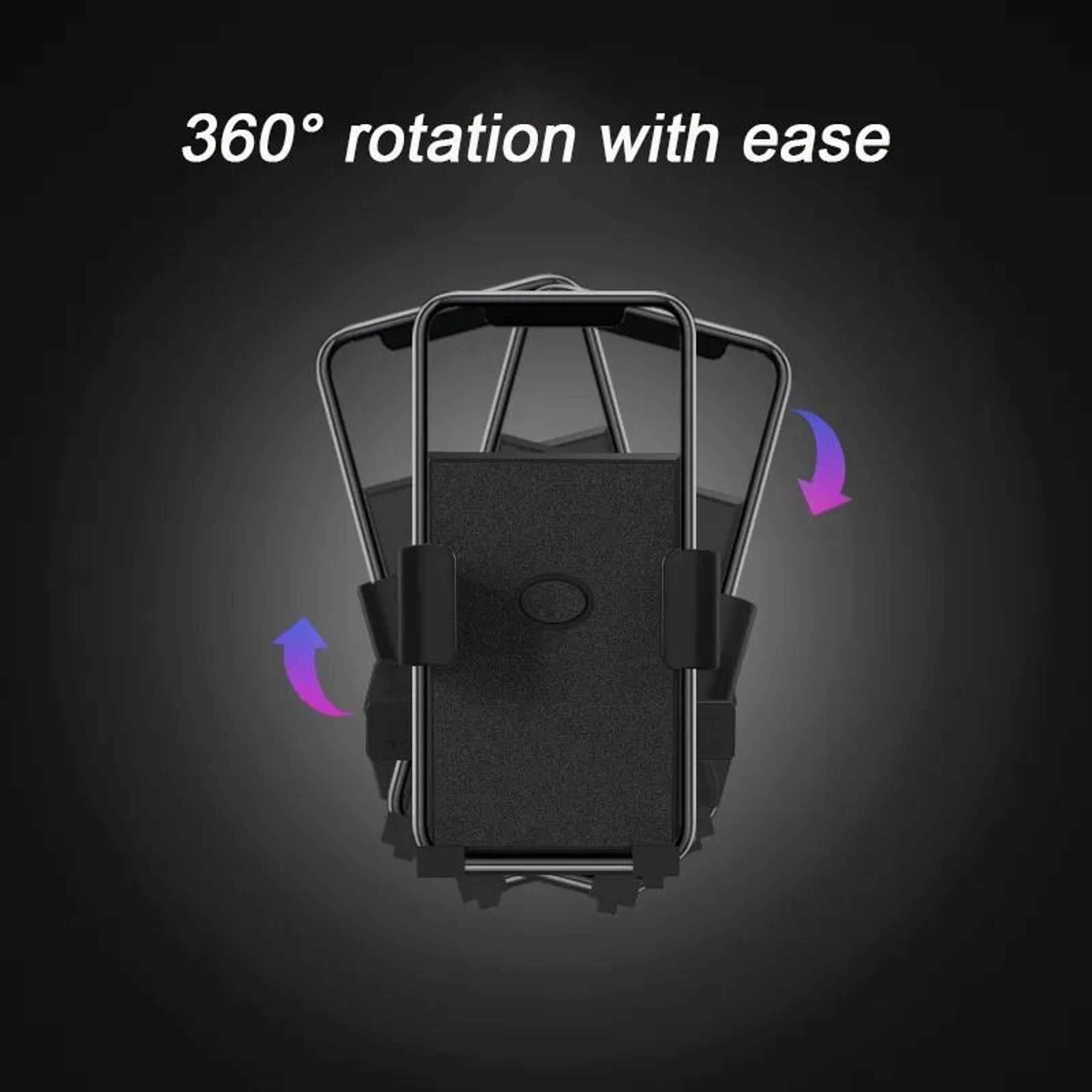 One Click Lock Motorcycle Phone Mount Rotatable Bike Phone Holder For Scooter And E Bike 2