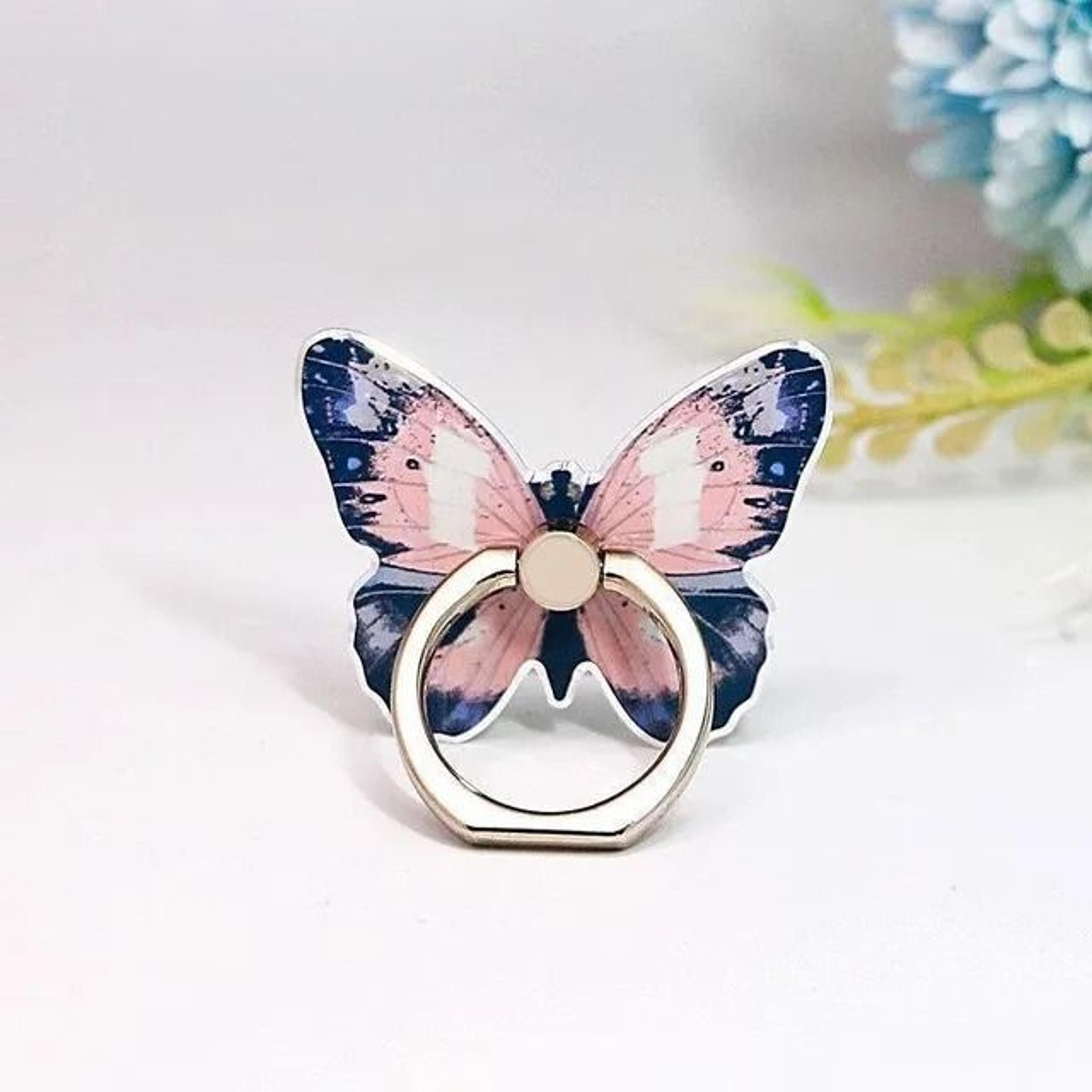 Butterfly Phone Ring Holder Universal Mobile Grip Stand 0