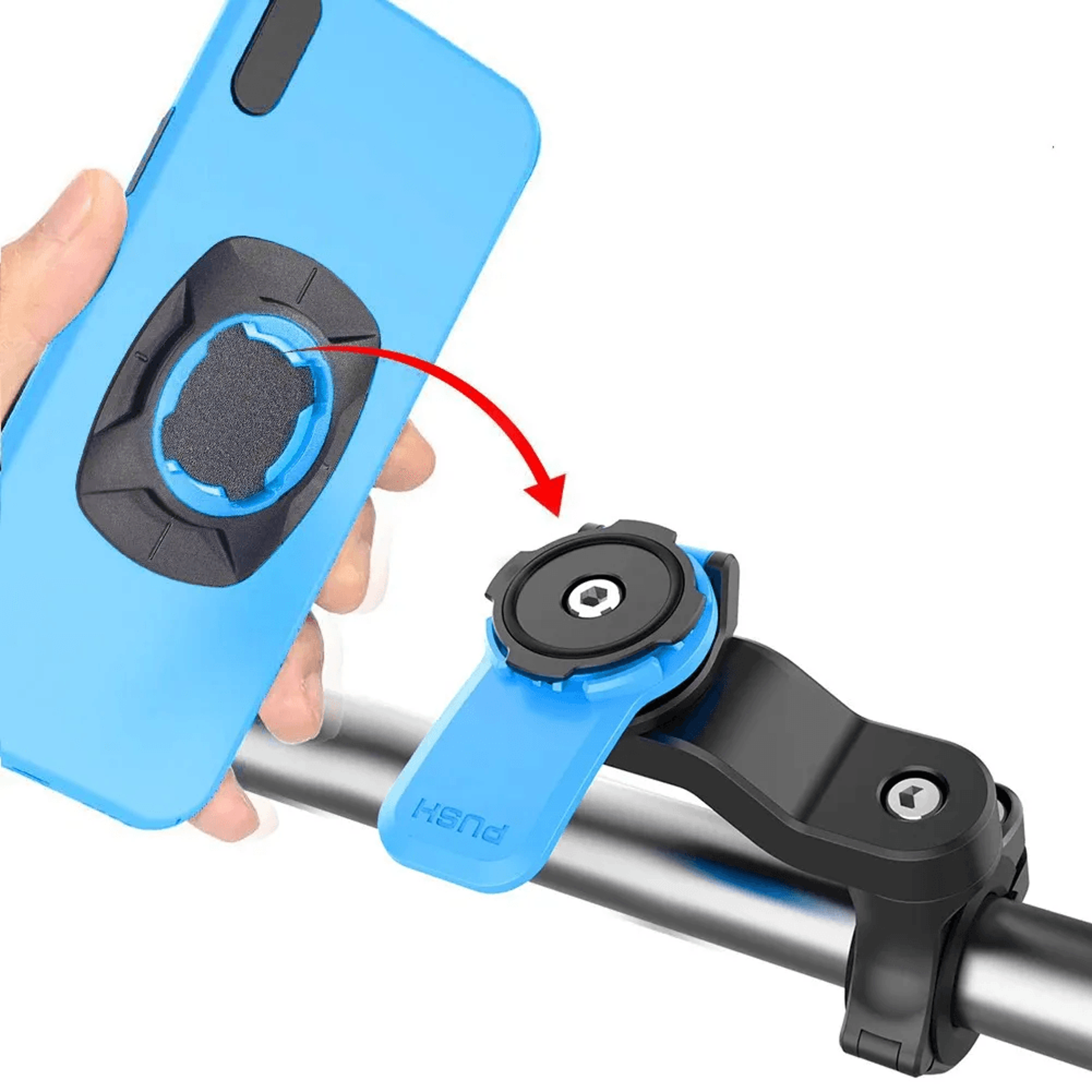 Shockproof Motorcycle Phone Mount 360 Rotation GPS Holder 0