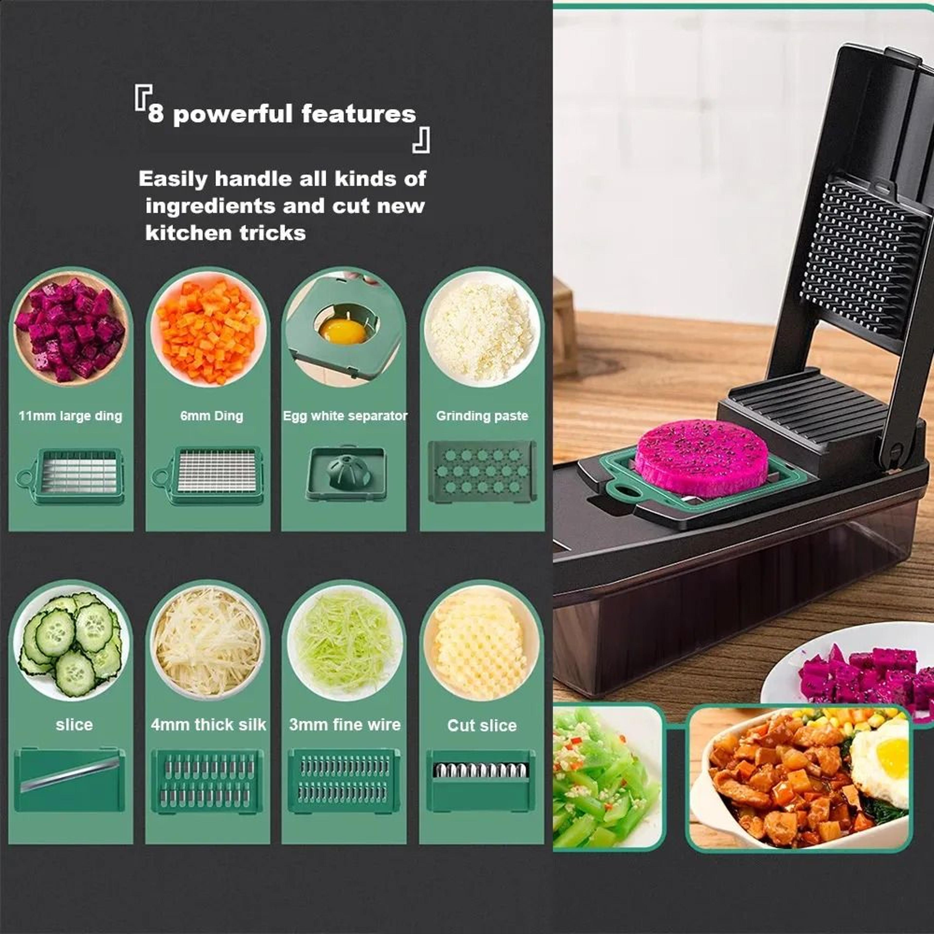 Vegetable Chopper Food Chopper Slicer Dicer With Container 2