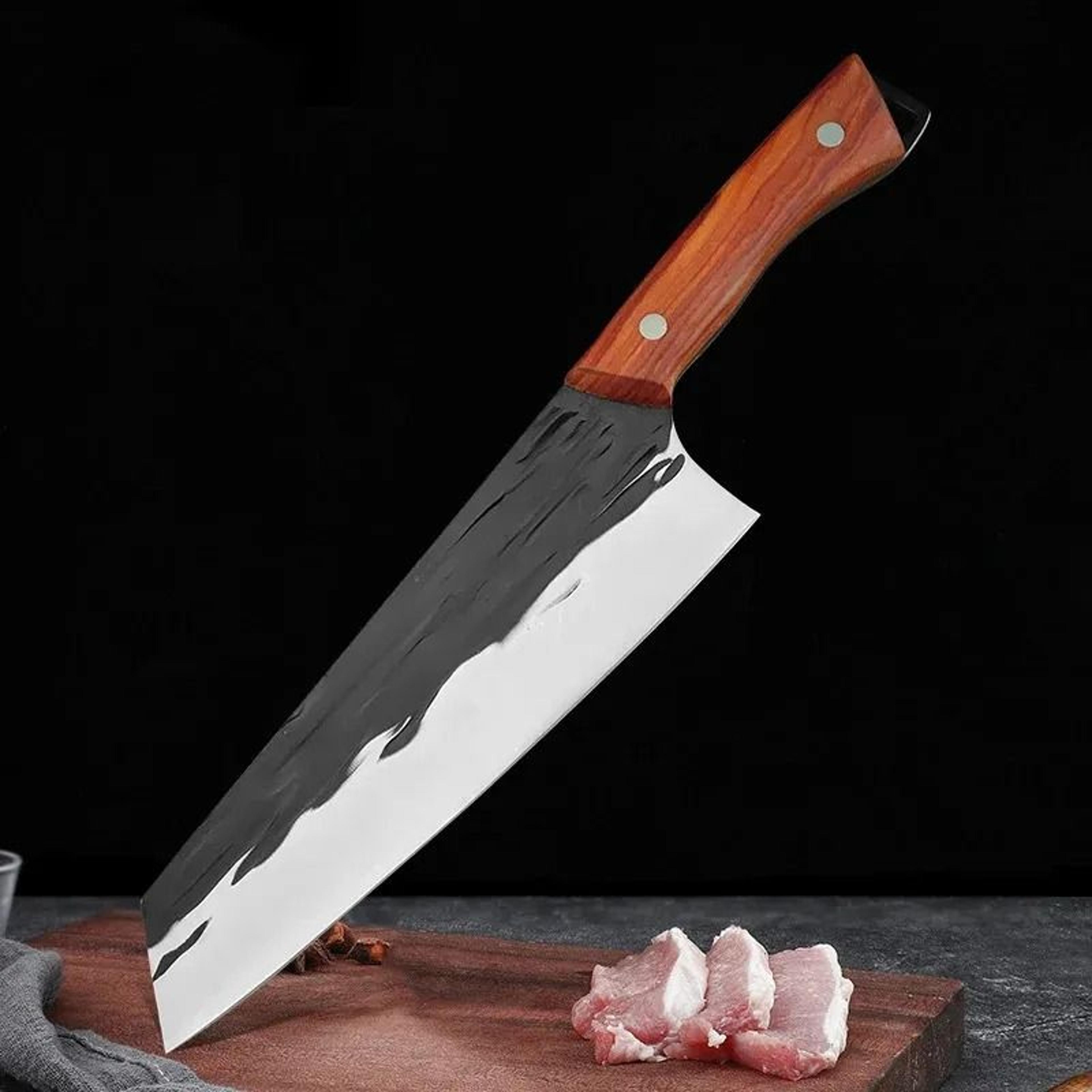 Professional Stainless Steel Chef Knife Set Boning Butcher Meat Cleaver 3