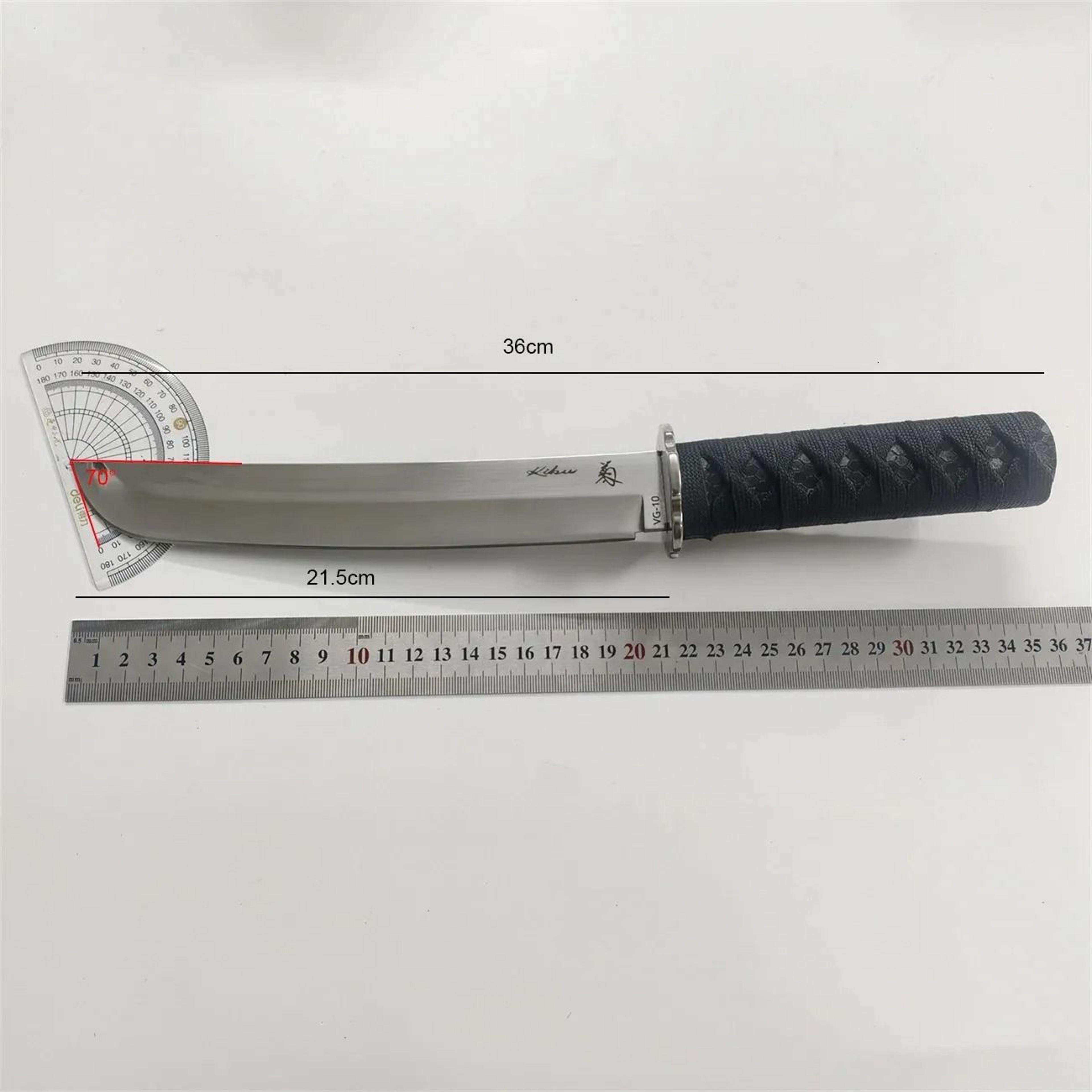High Carbon Steel Butcher Knife Straight Meat Cutting Knife 1