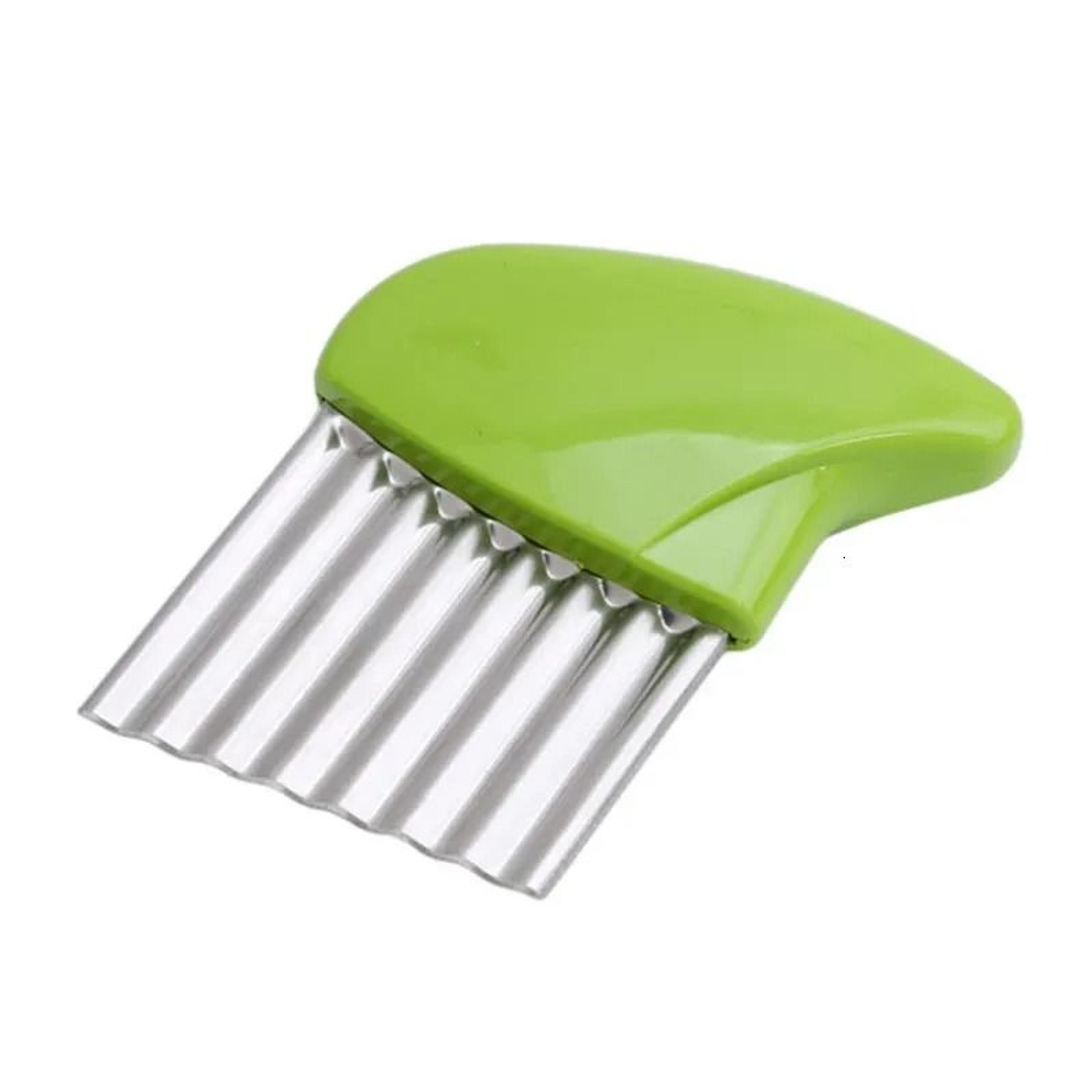 Stainless Steel Crinkle Cutter French Fry Maker Potato Slicer 2