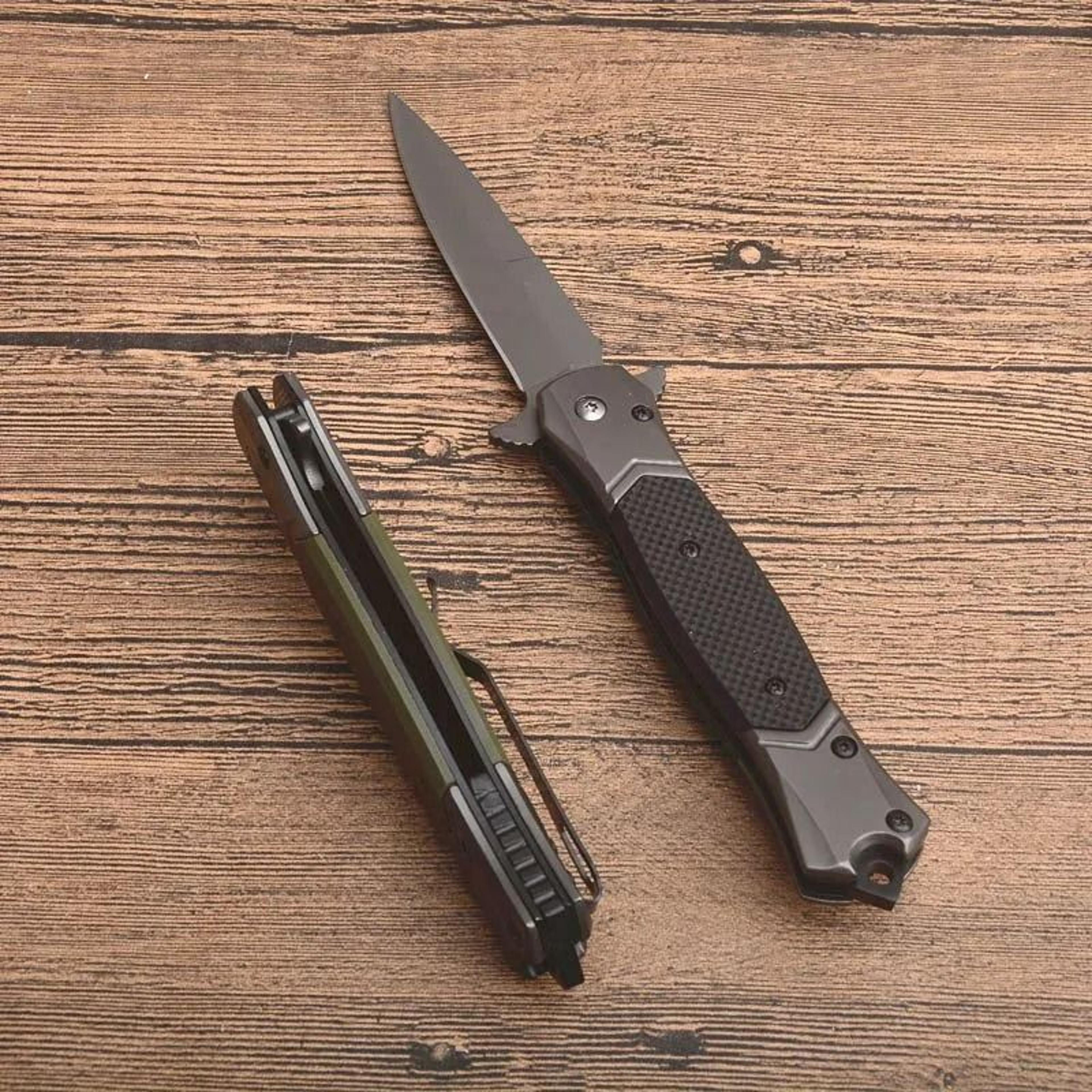 Assisted Open Folding Pocket Knife Blade Handle 2