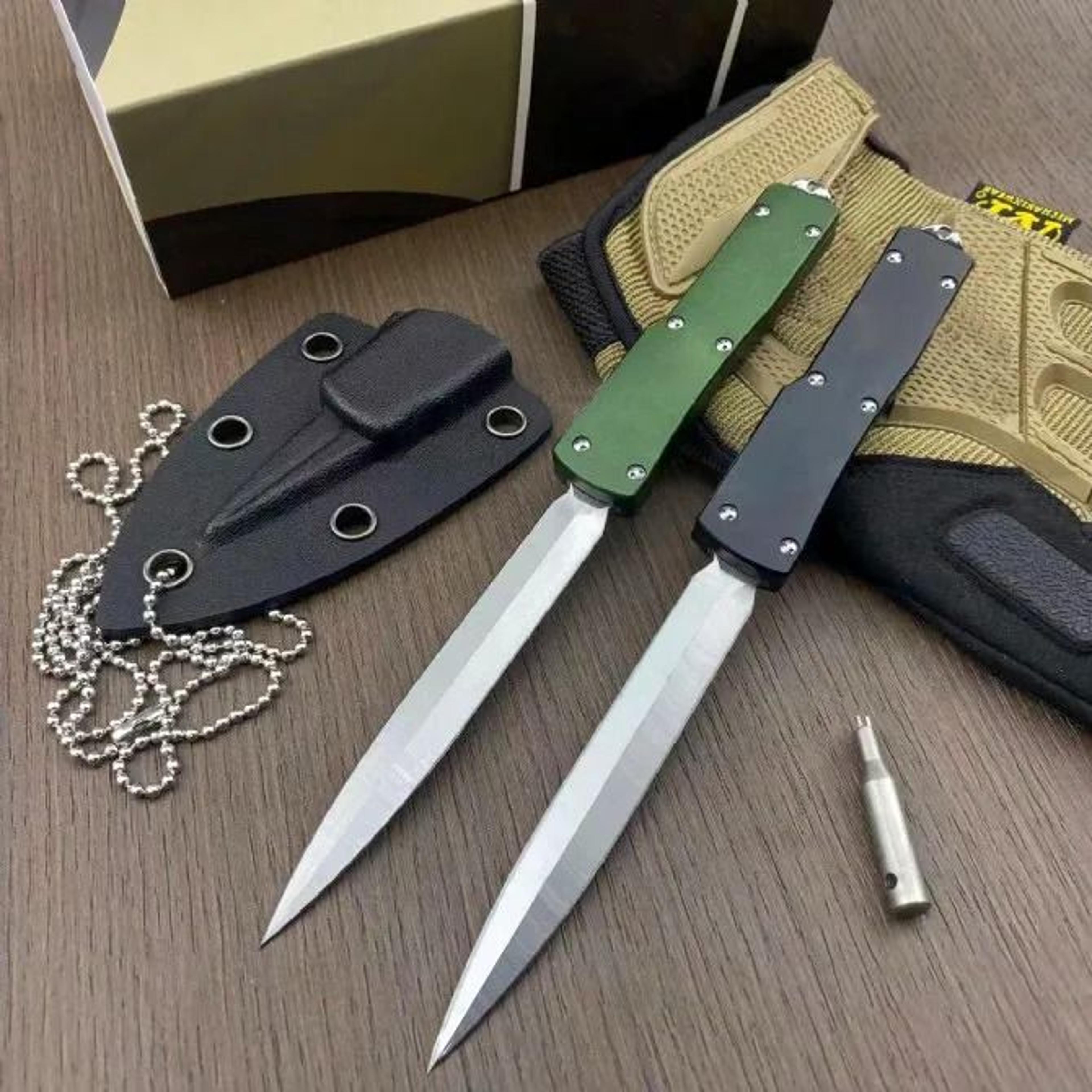Steel Outdoor Utility Knife With Aluminum Handle And Kydex Sheath 2