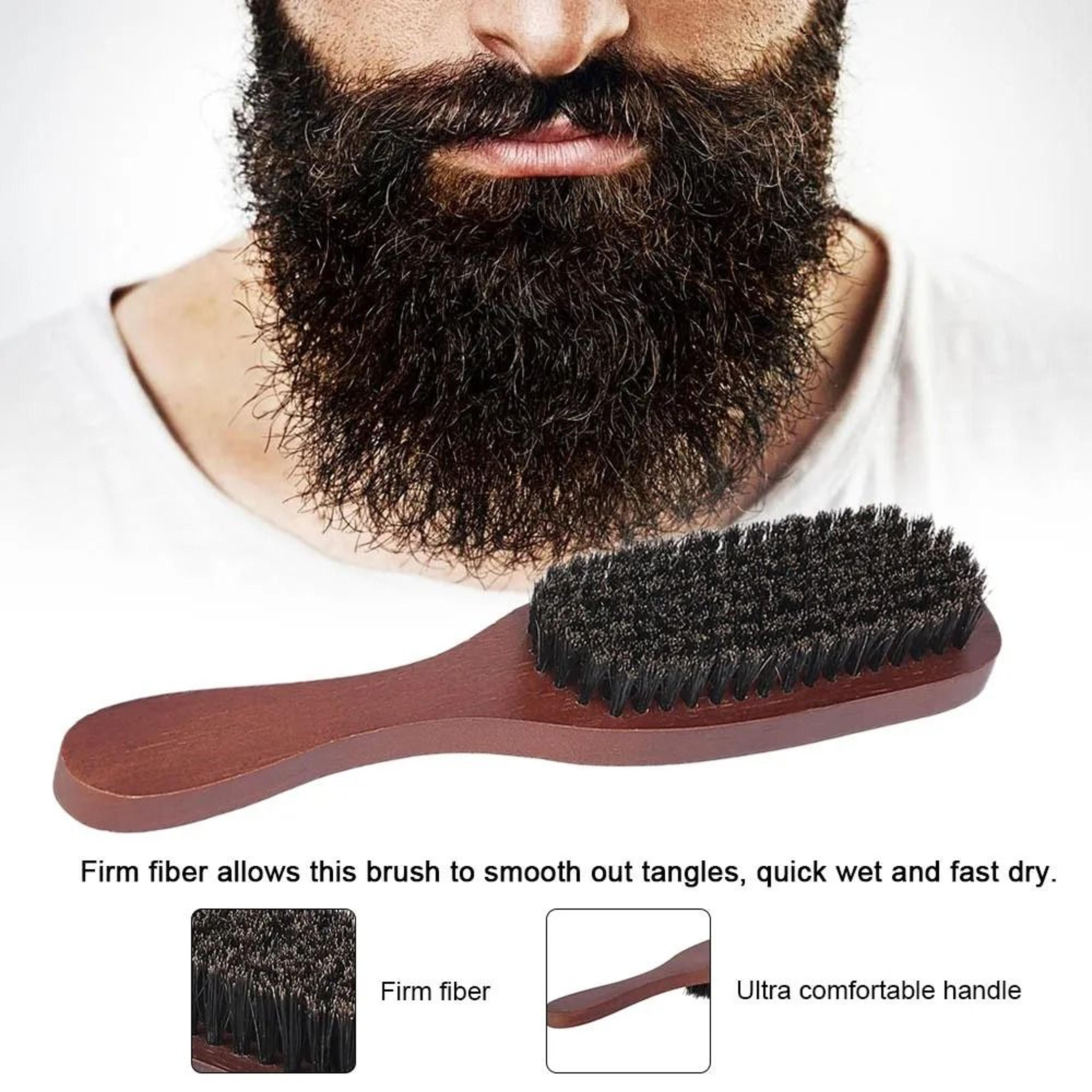 Wooden Beard Brush And Comb Set For Mens Facial Hair Grooming And Moustache Styling 3