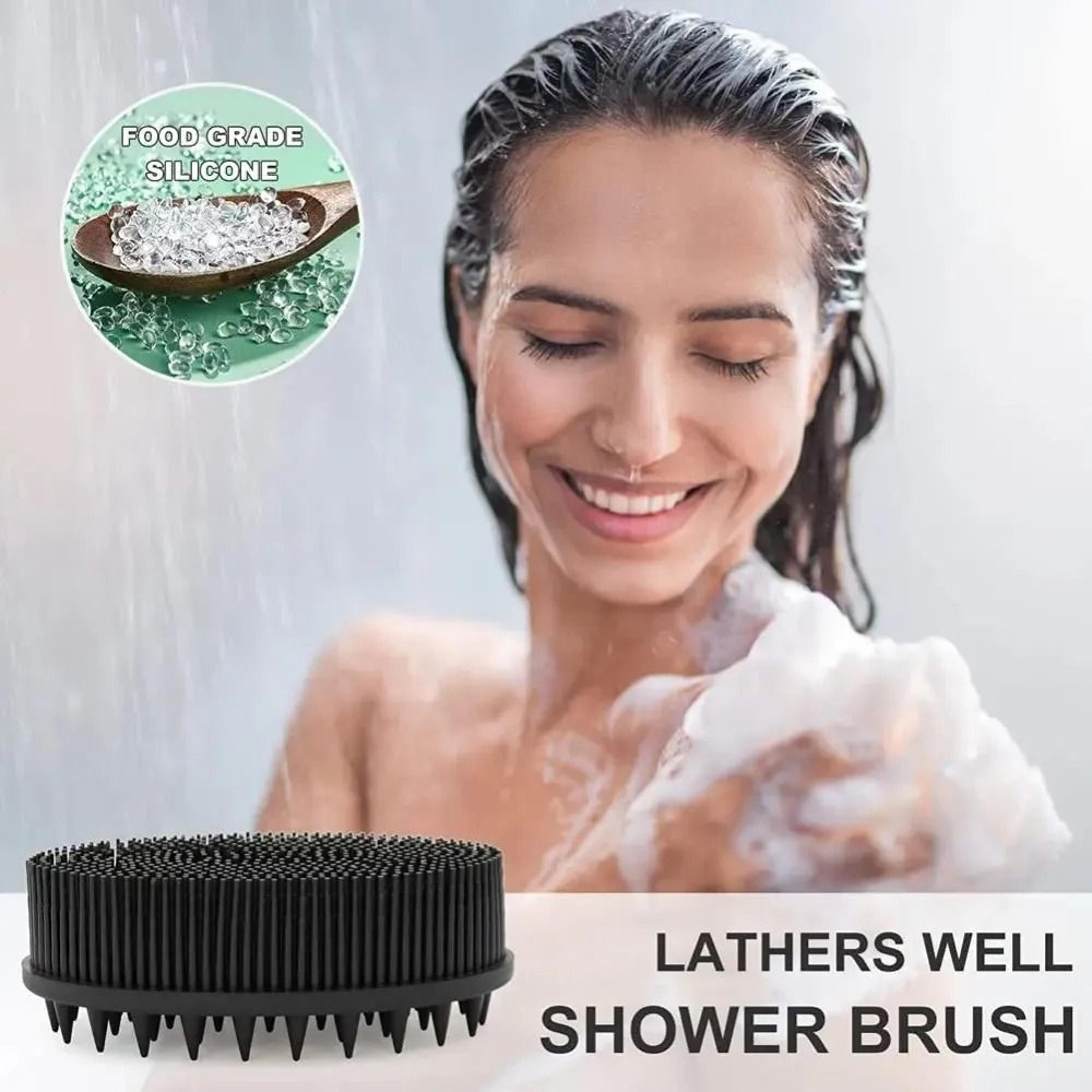 Silicone Body Scrubber Soft Exfoliating Bath Brush With Non Slip Grip 7