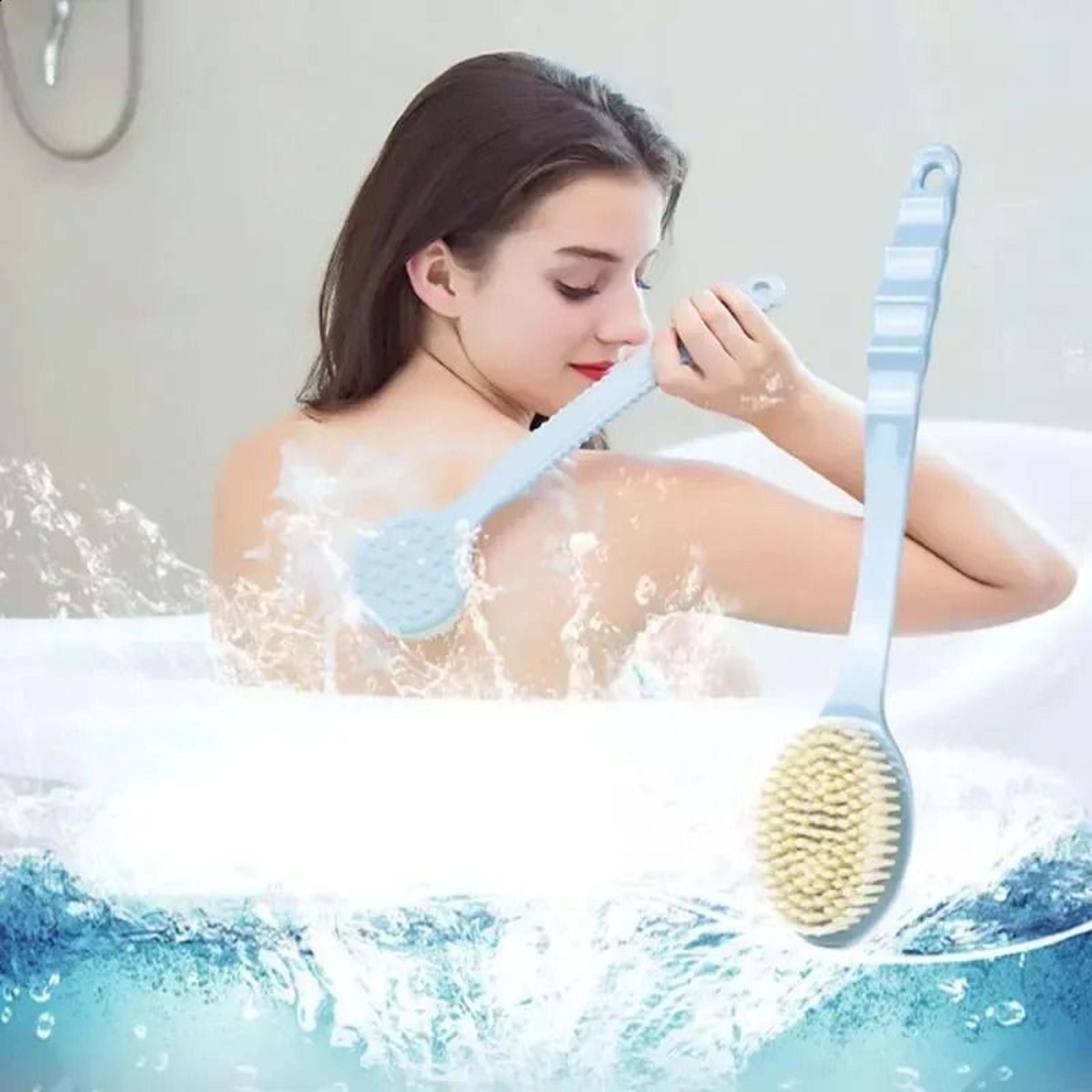 Exfoliating Shower Brush Body Scrubber For Back Cleaning And Massage 2
