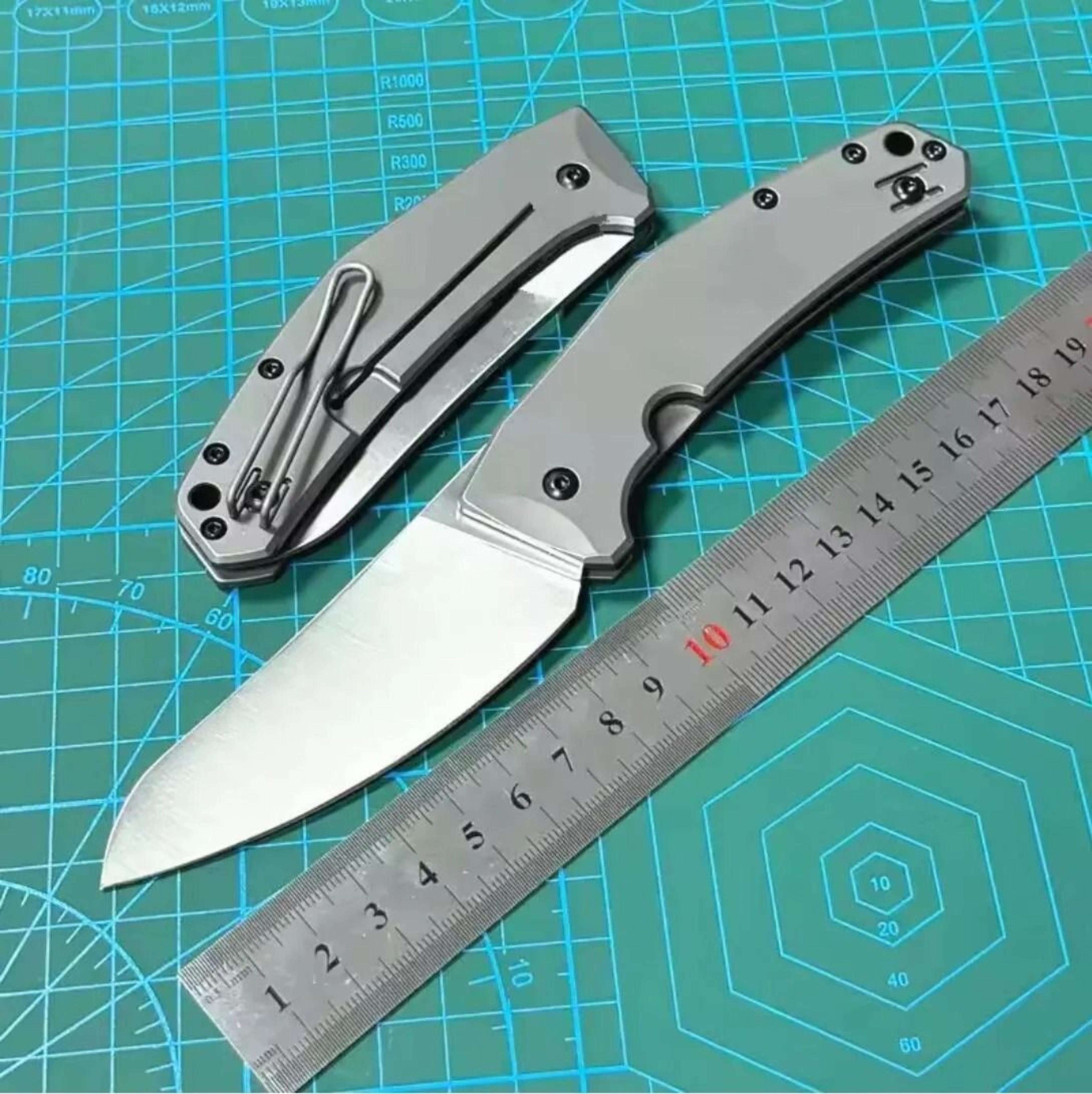 Folding Pocket Knife With Titanium Handle For Lightweight Everyday Carry 1