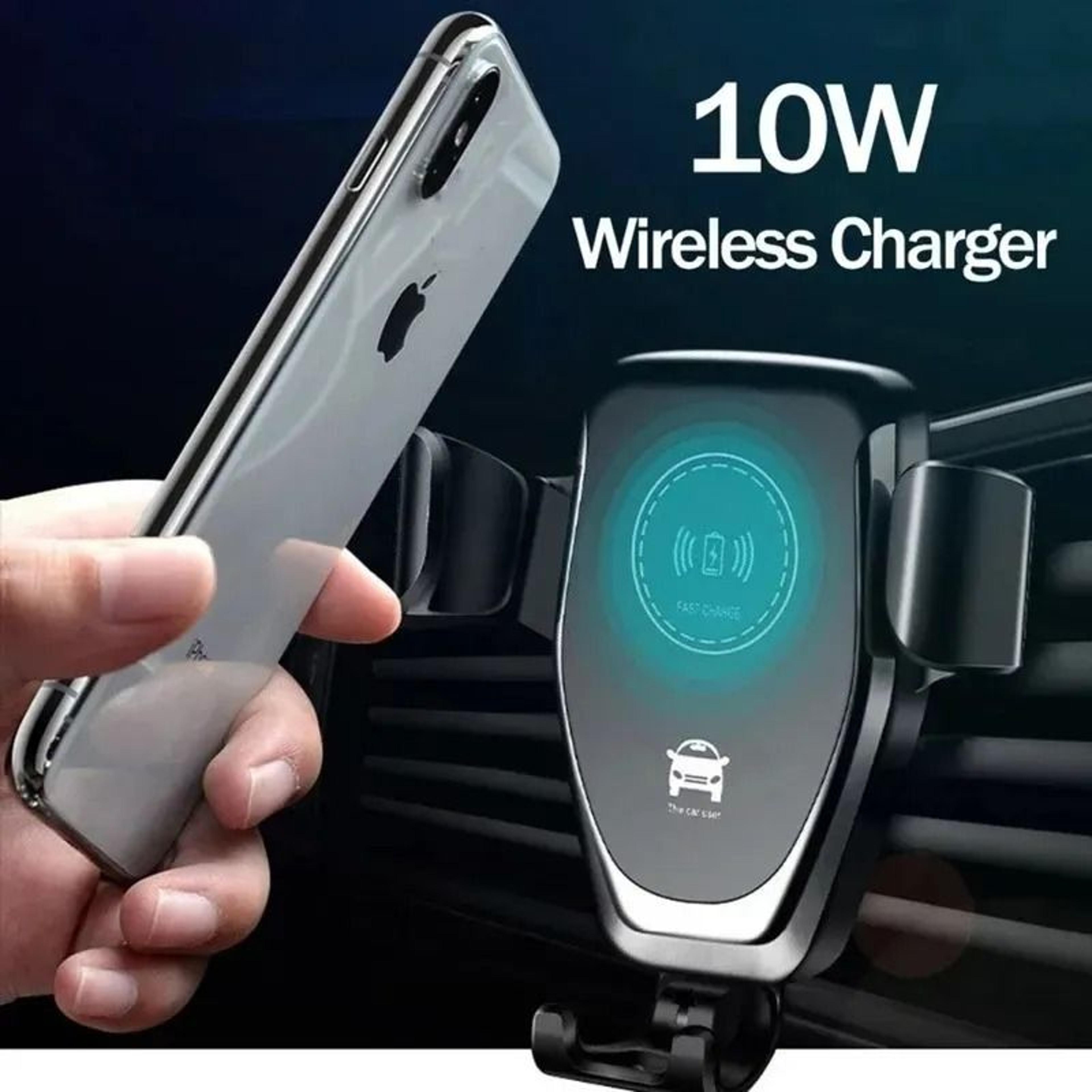 Fast Wireless Car Charger Mount Adjustable Gravity Air Vent Phone Holder For IPhone Samsung 3