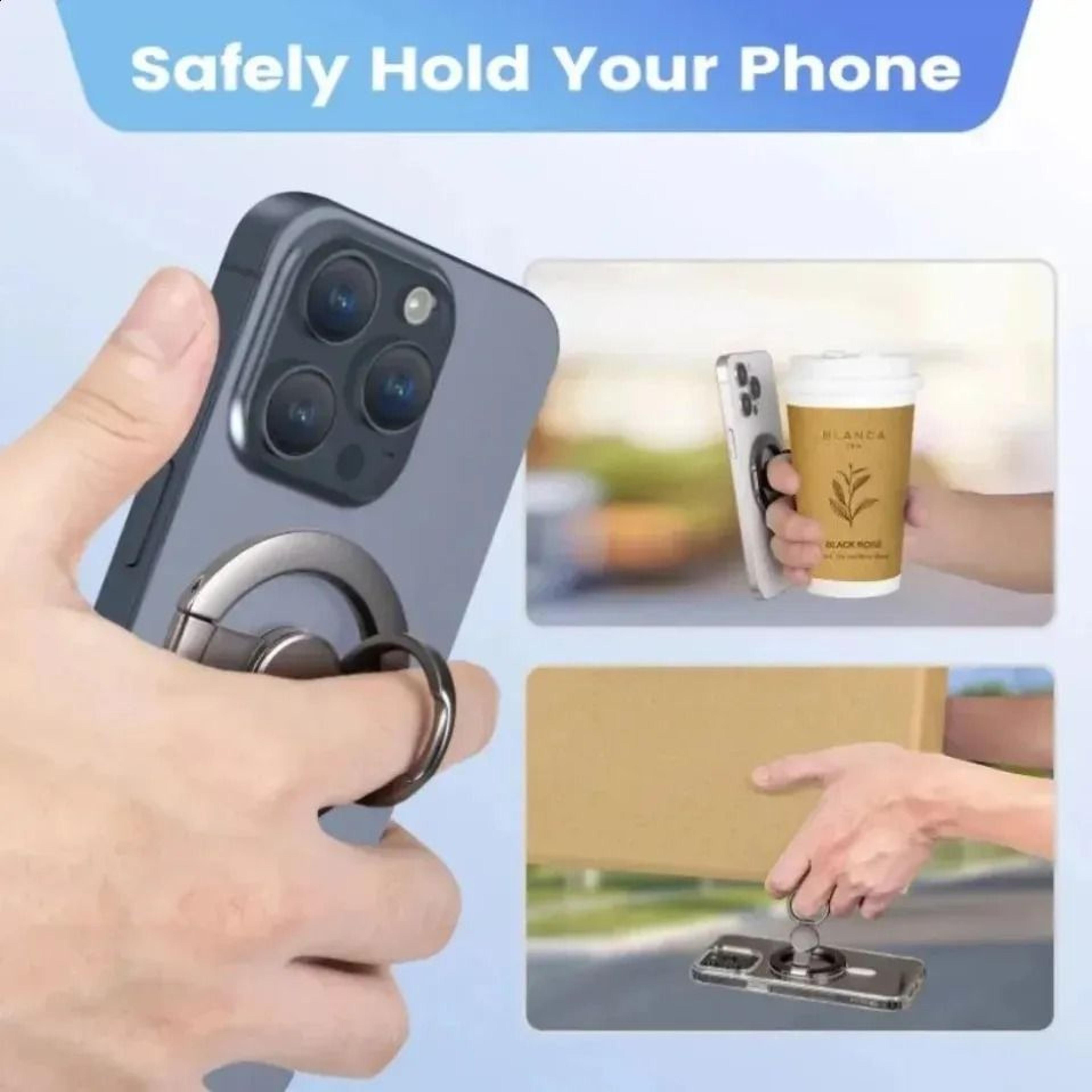 Dual Sided Magnetic Phone Holder Strong Grip Stand For Gym Home And Travel 2
