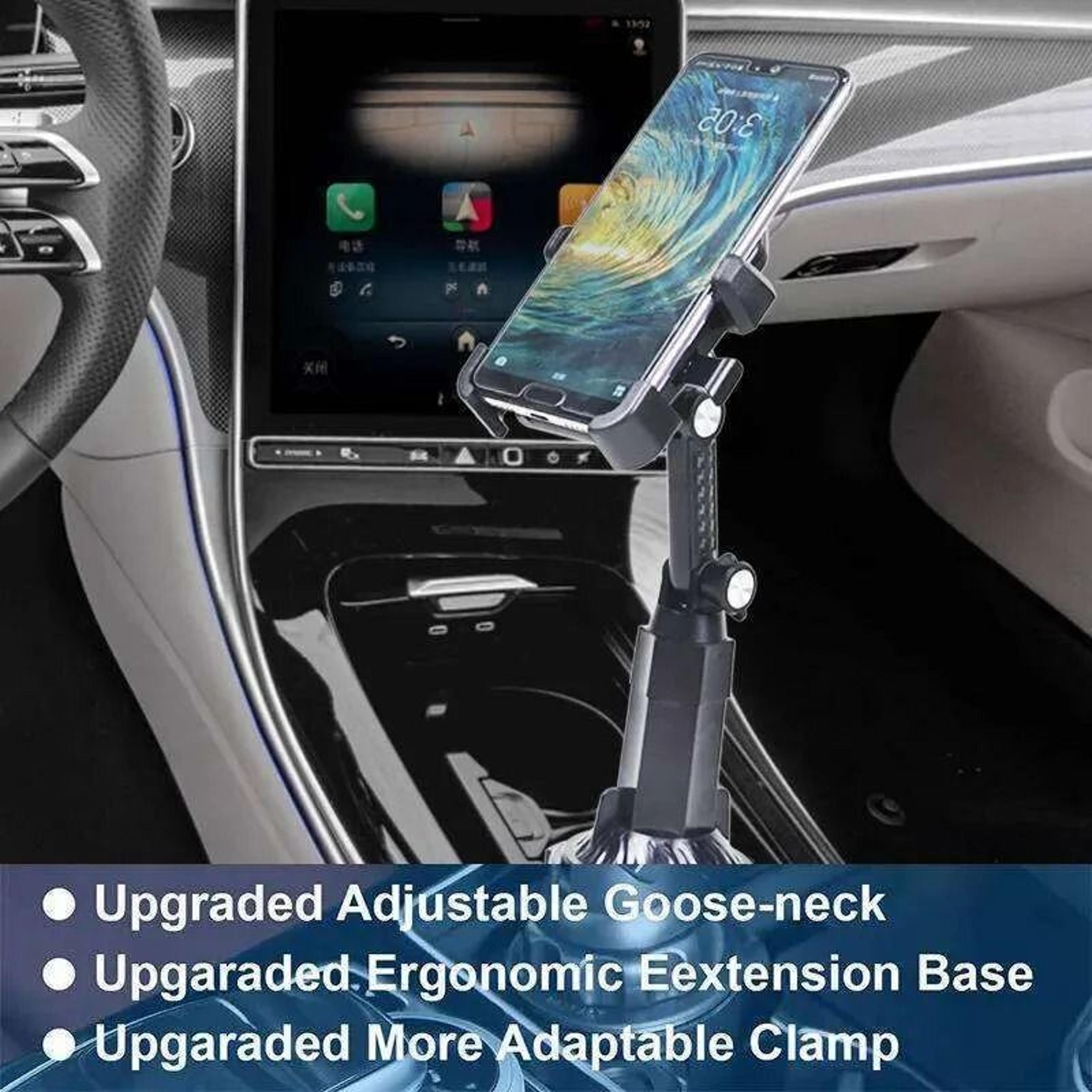 Universal Rotating Car Cup Holder Phone Mount With Long Adjustable Arm 6