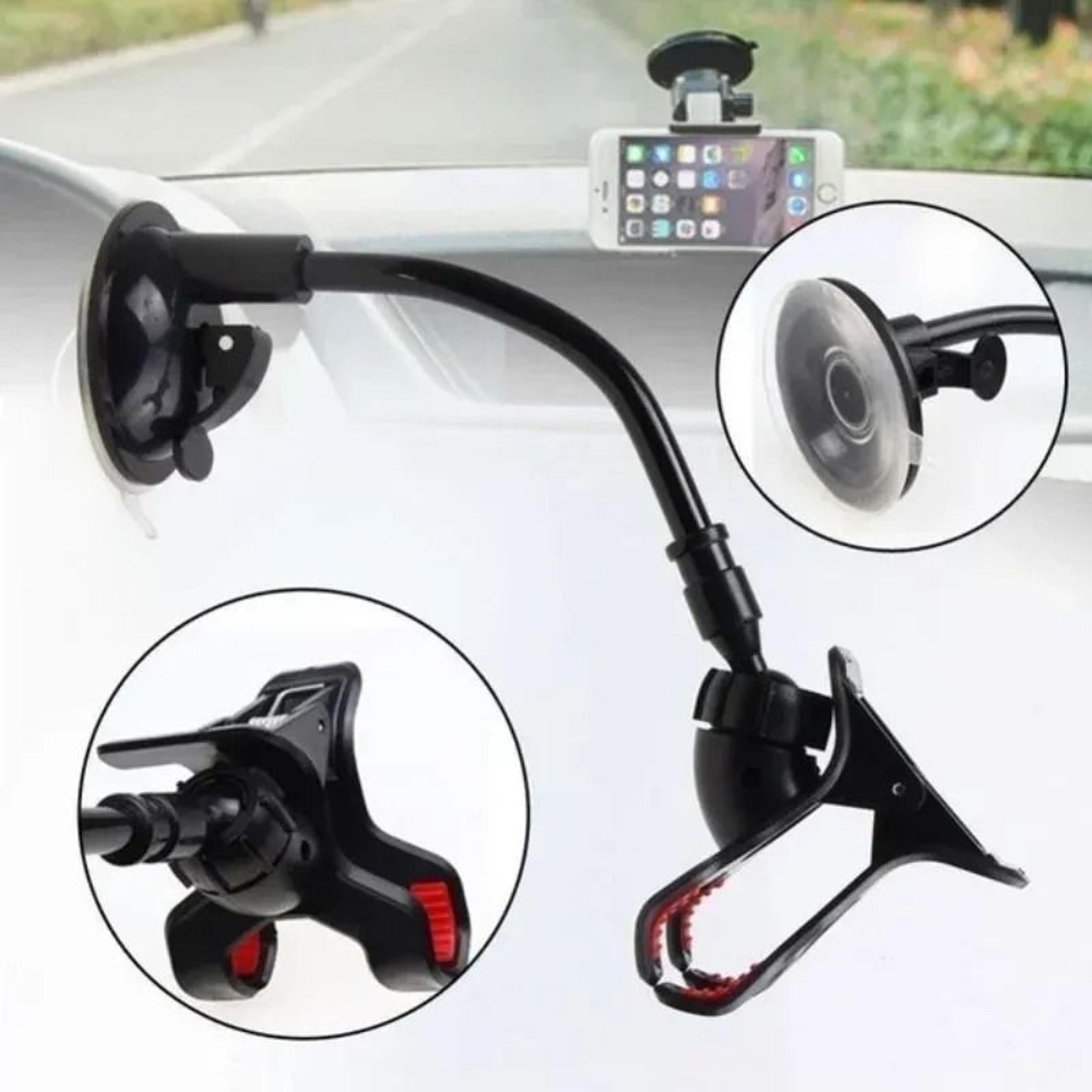 Rotating Car Phone Holder Long Arm Windshield Mount For Phones And GPS 5