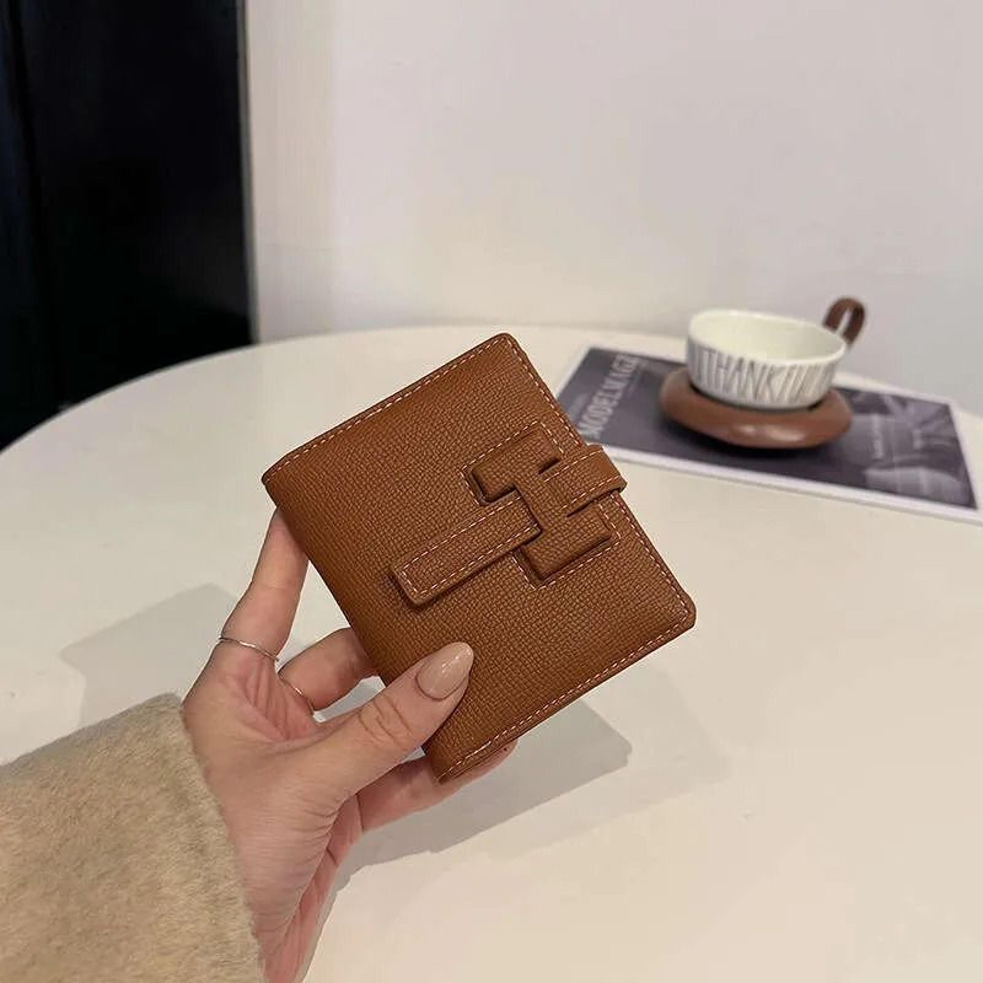 Compact Womens Short Wallet Multi Card Holder Document Organizer 1