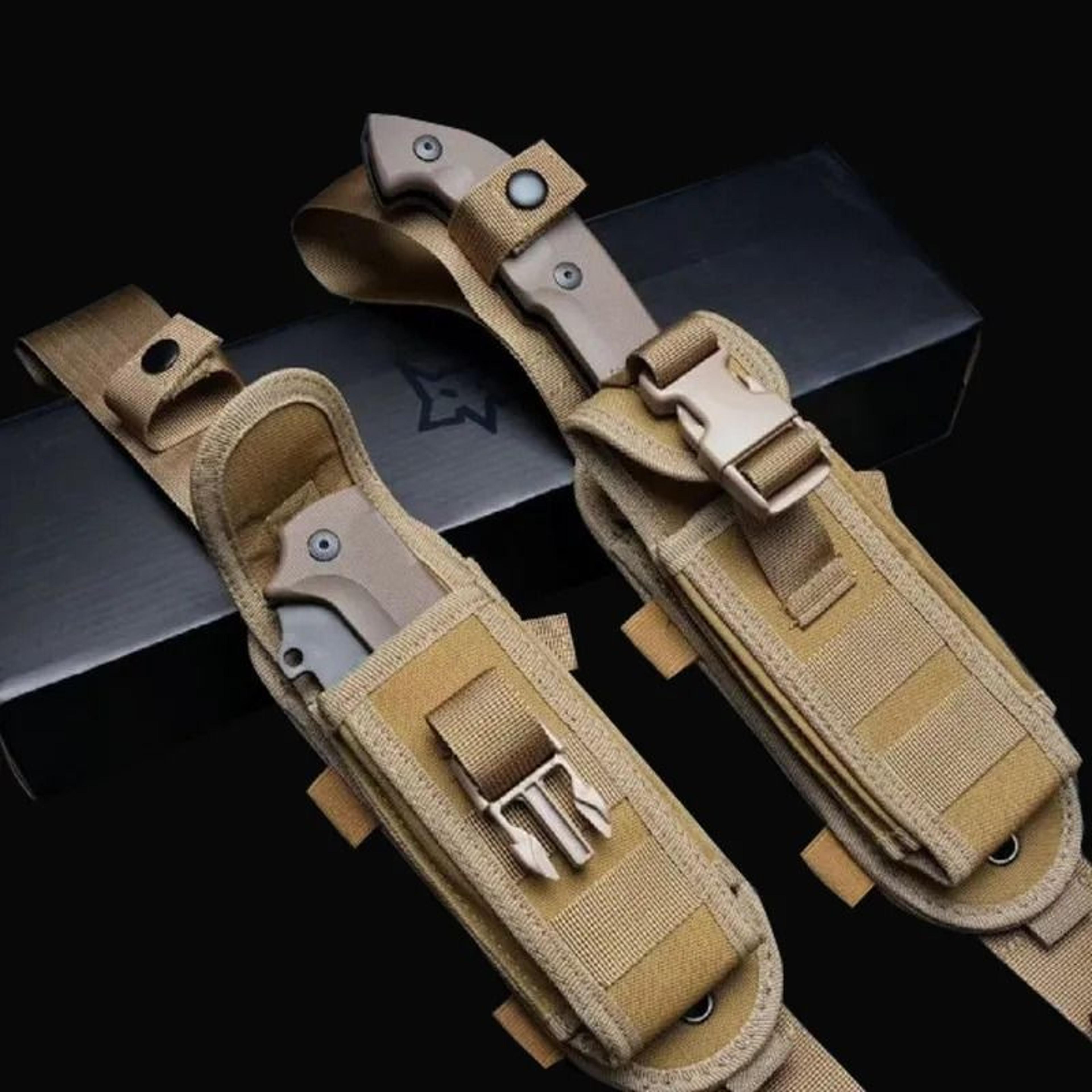 Folding Knife Tactical Outdoor Survival Hunting Knife With Nylon Fiber Case 3