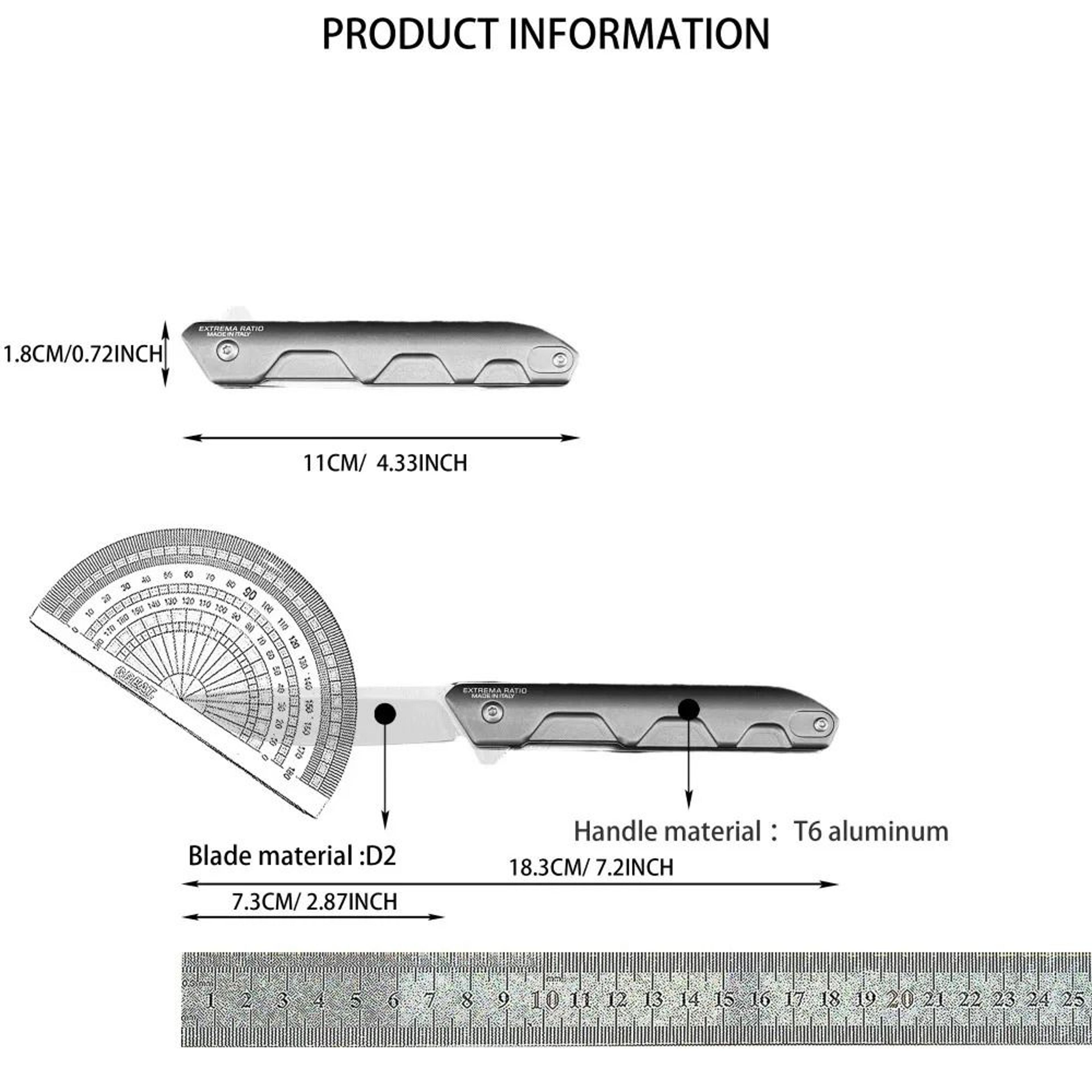 Folding Knife With Satin Blade CNC Aluminum Handle For EDC And Camping 2