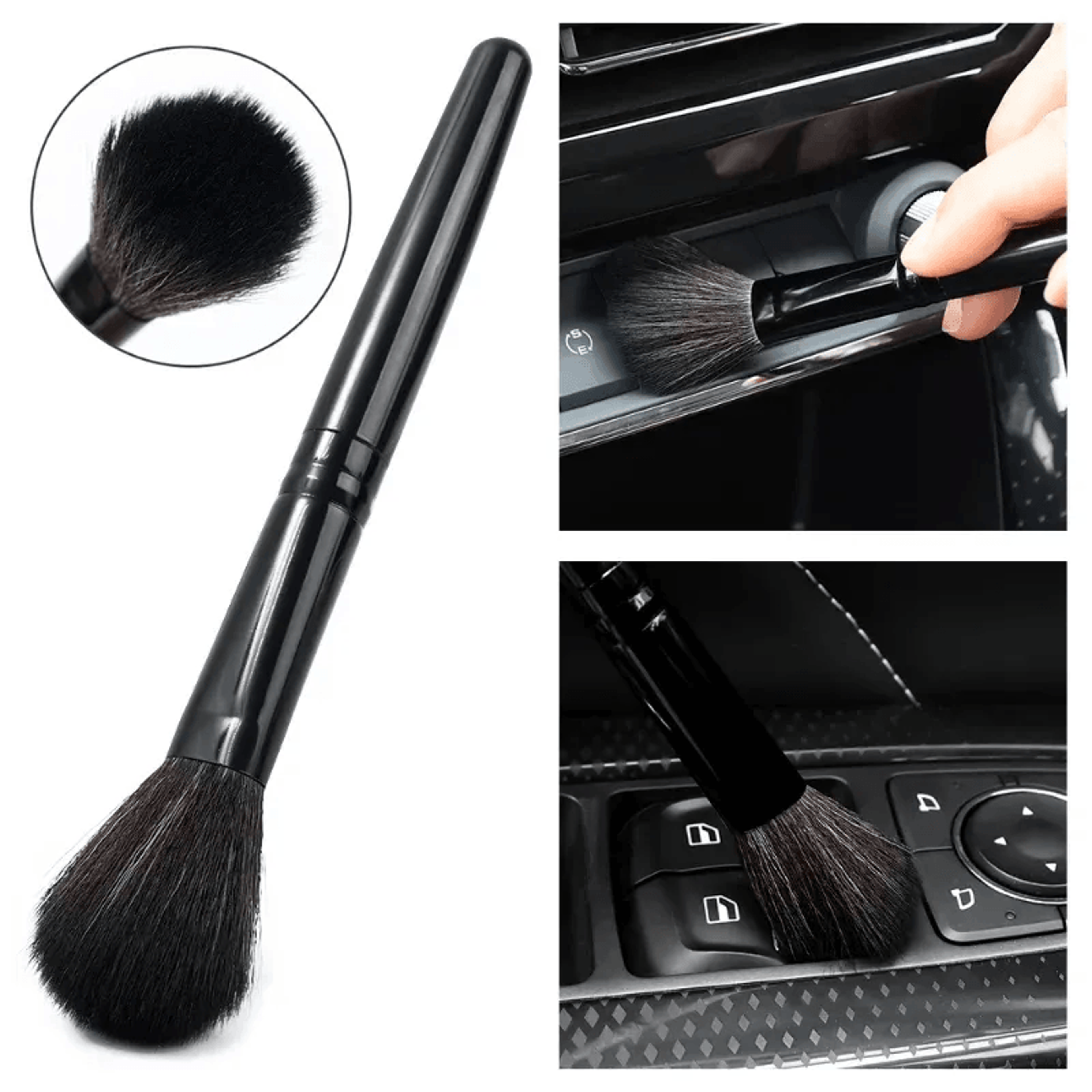 Mini UltraSoft Car Cleaning Brush For Dashboard And Air Vent Detailing 1