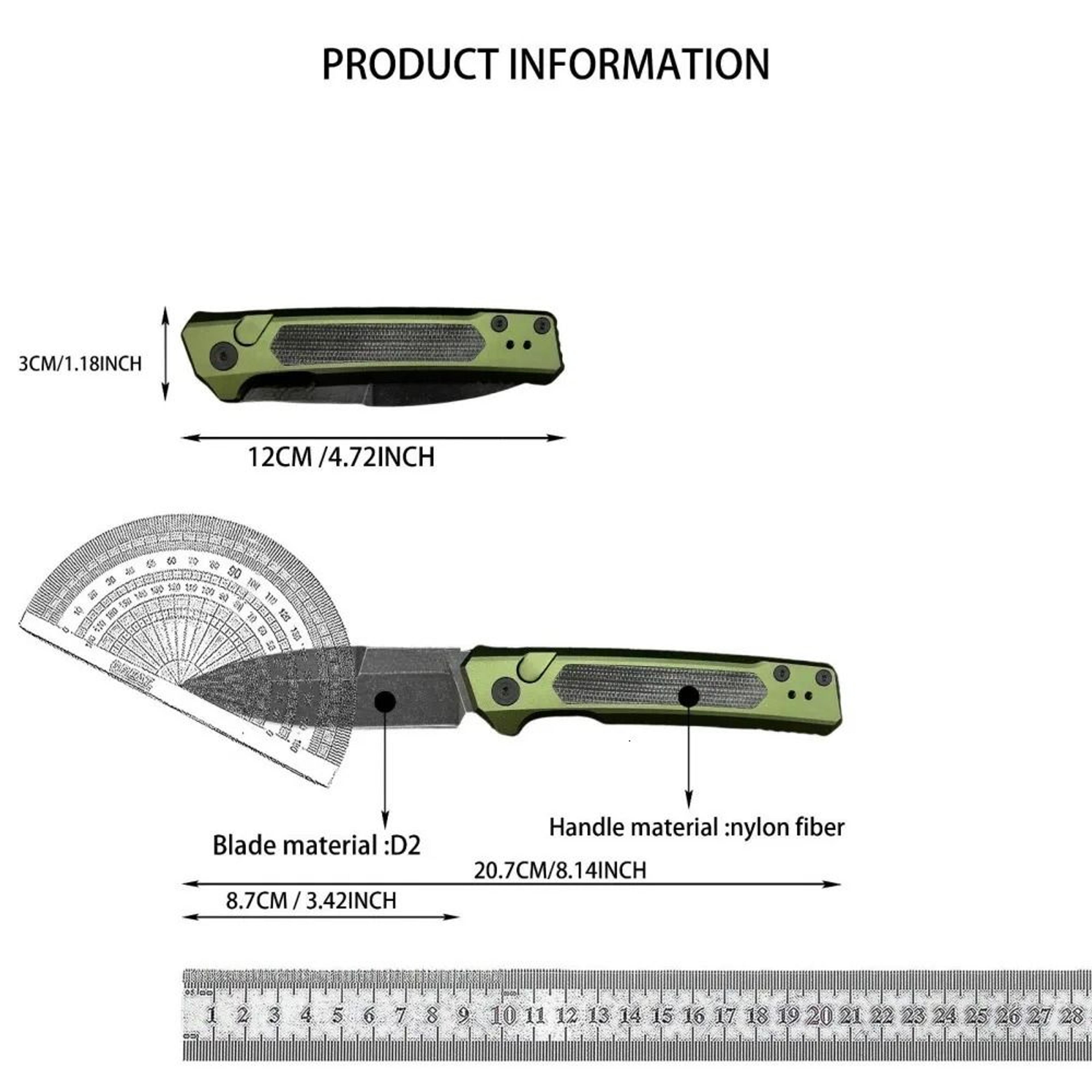 Folding Pocket Knife With Stainless Steel Blade And Handle 3