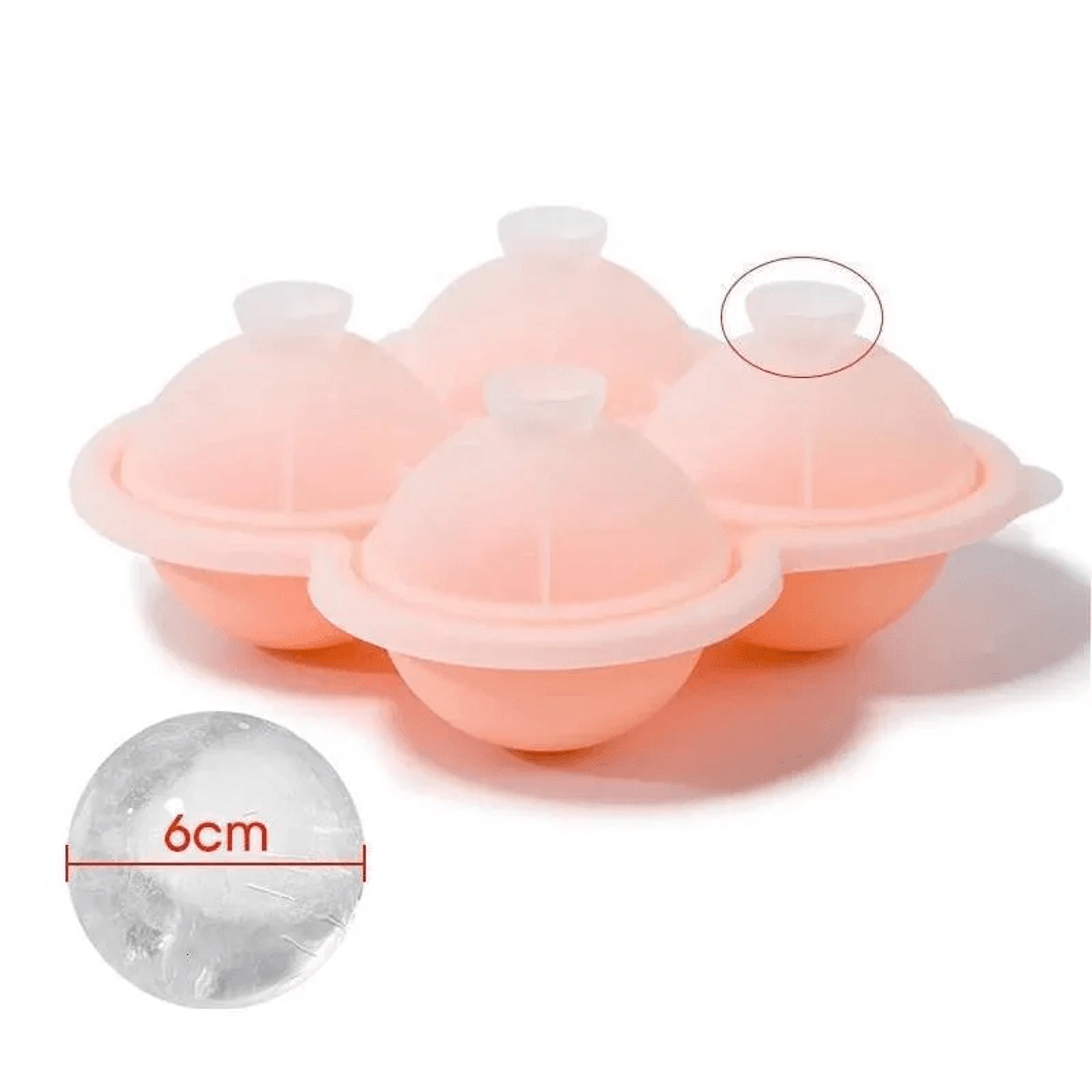 Large Silicone Ball Ice Mold Ice Cube Maker For Whiskey Cocktails And Juice 2