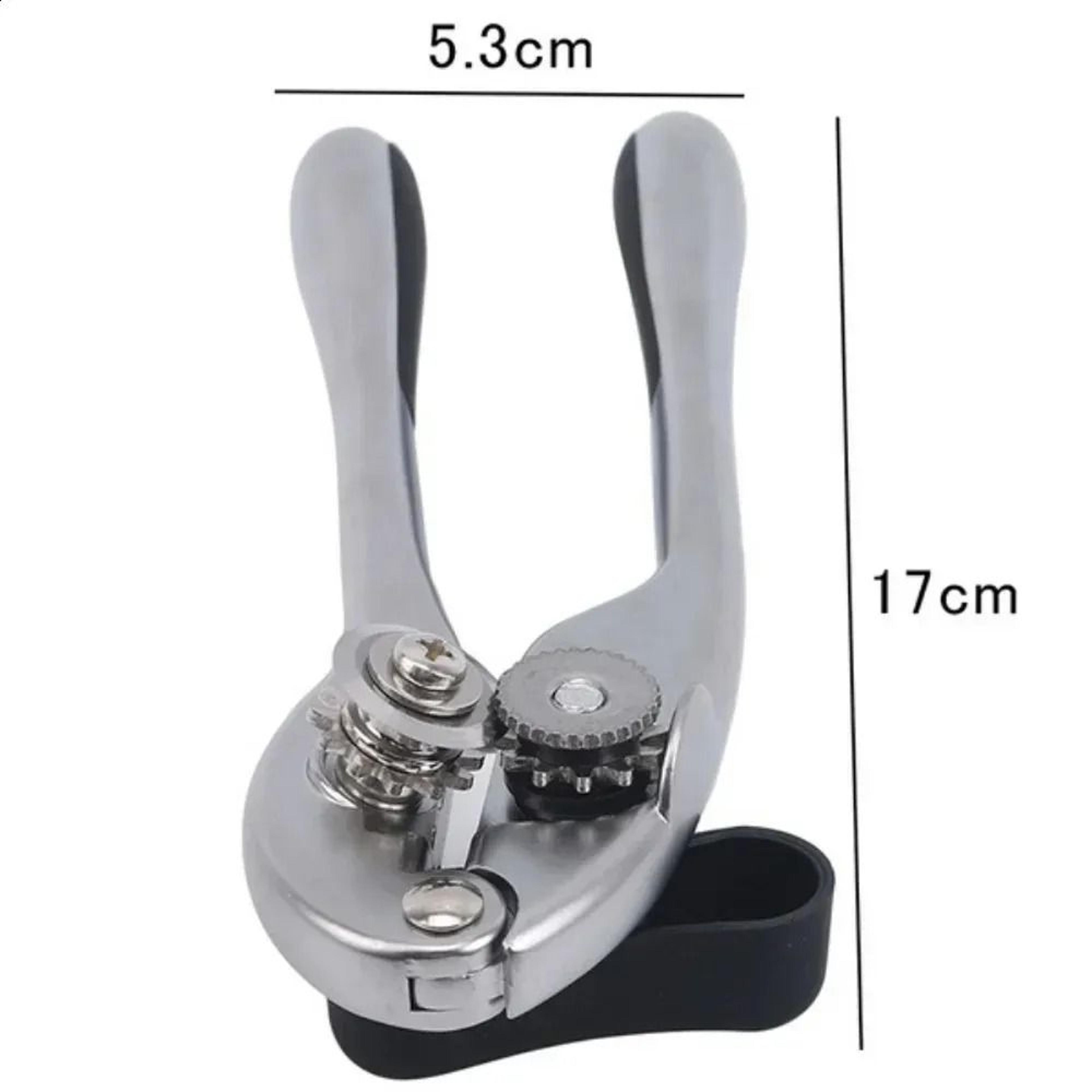 Stainless Steel Manual Can Opener With MultiFunction Bottle Opening Grip 3
