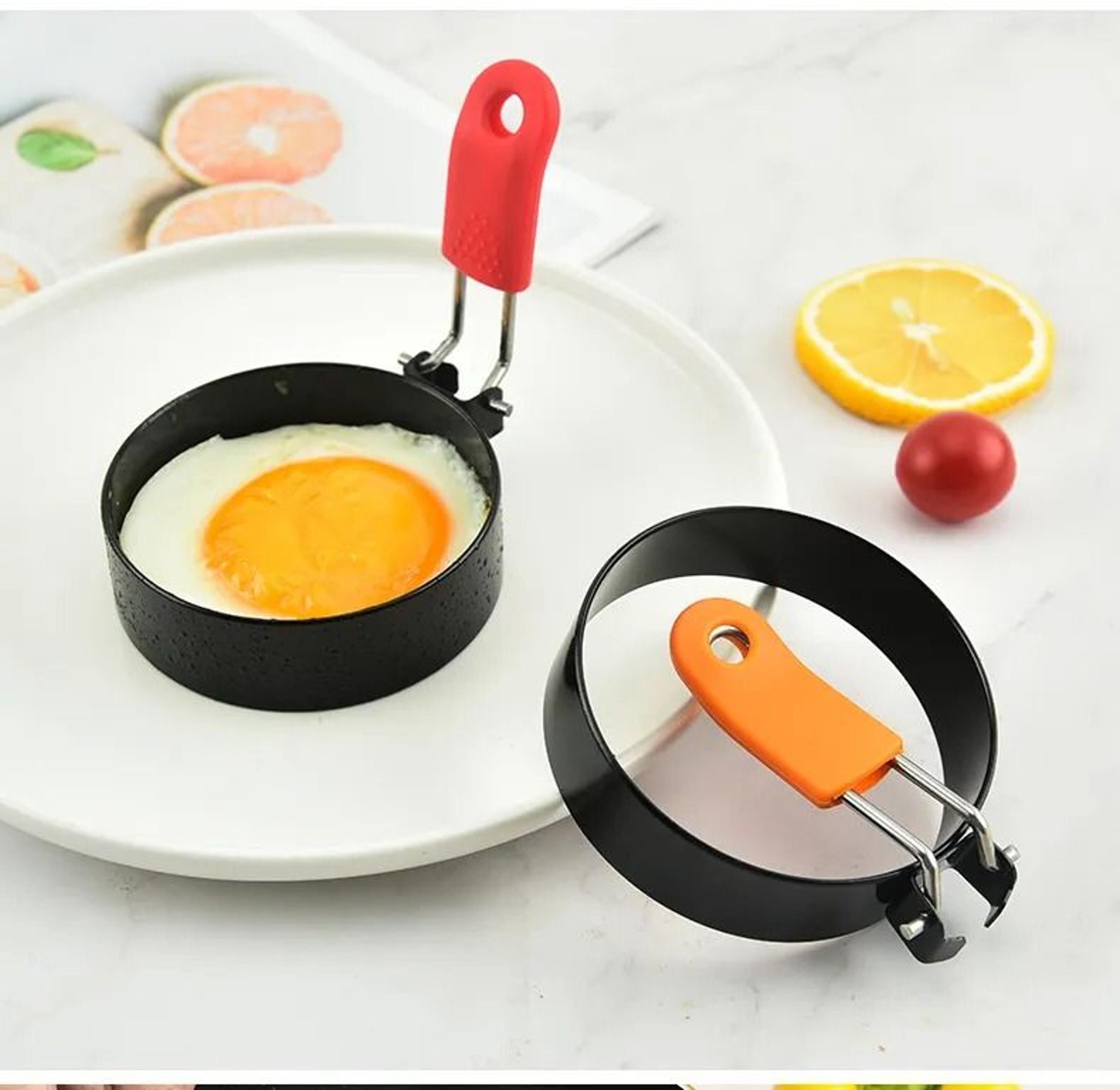 Non Stick Round Egg Ring Mold Metal Frying Ring For Eggs And Burger Patties 3