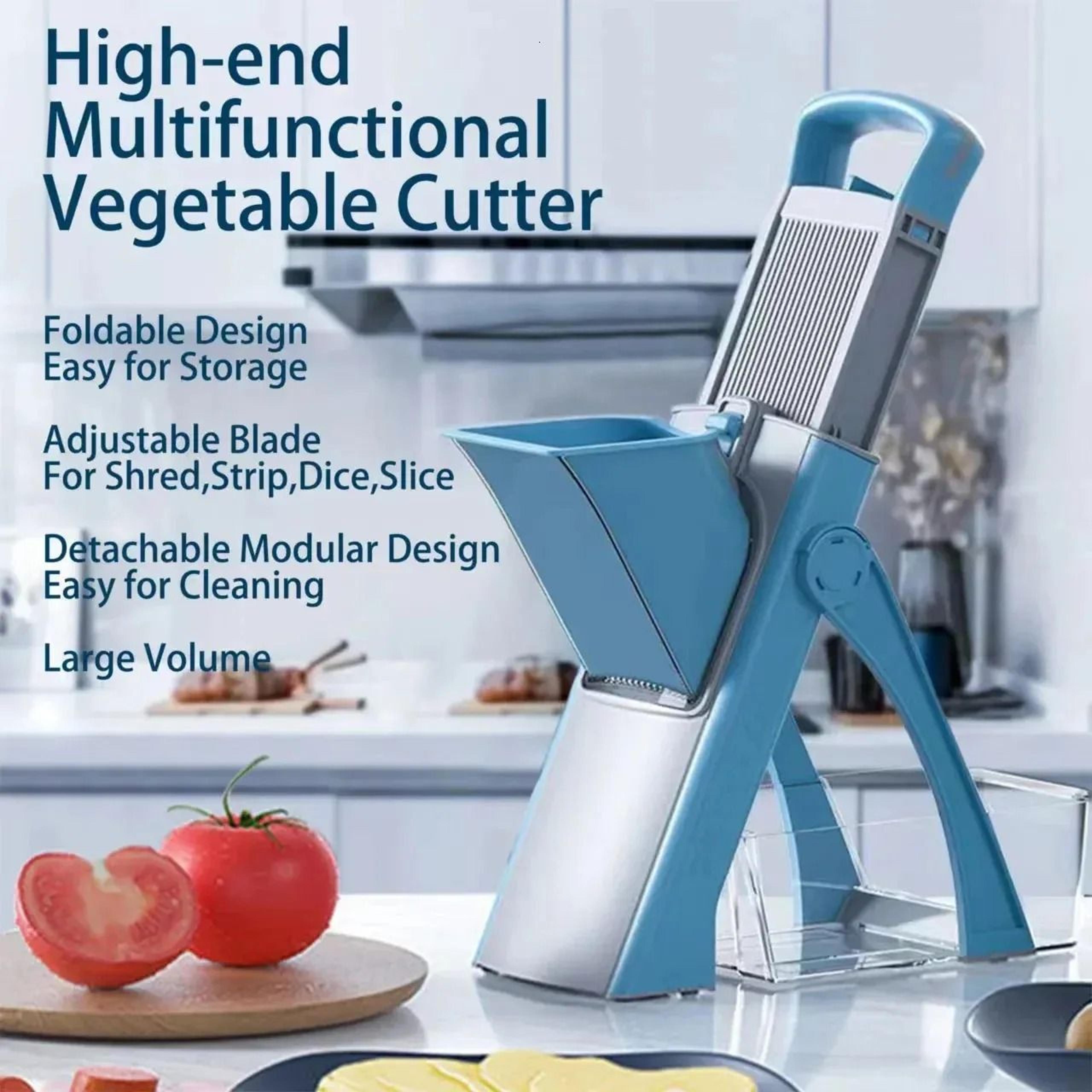 MultiFunction Vegetable Slicer Food Chopper With Garlic Press 4