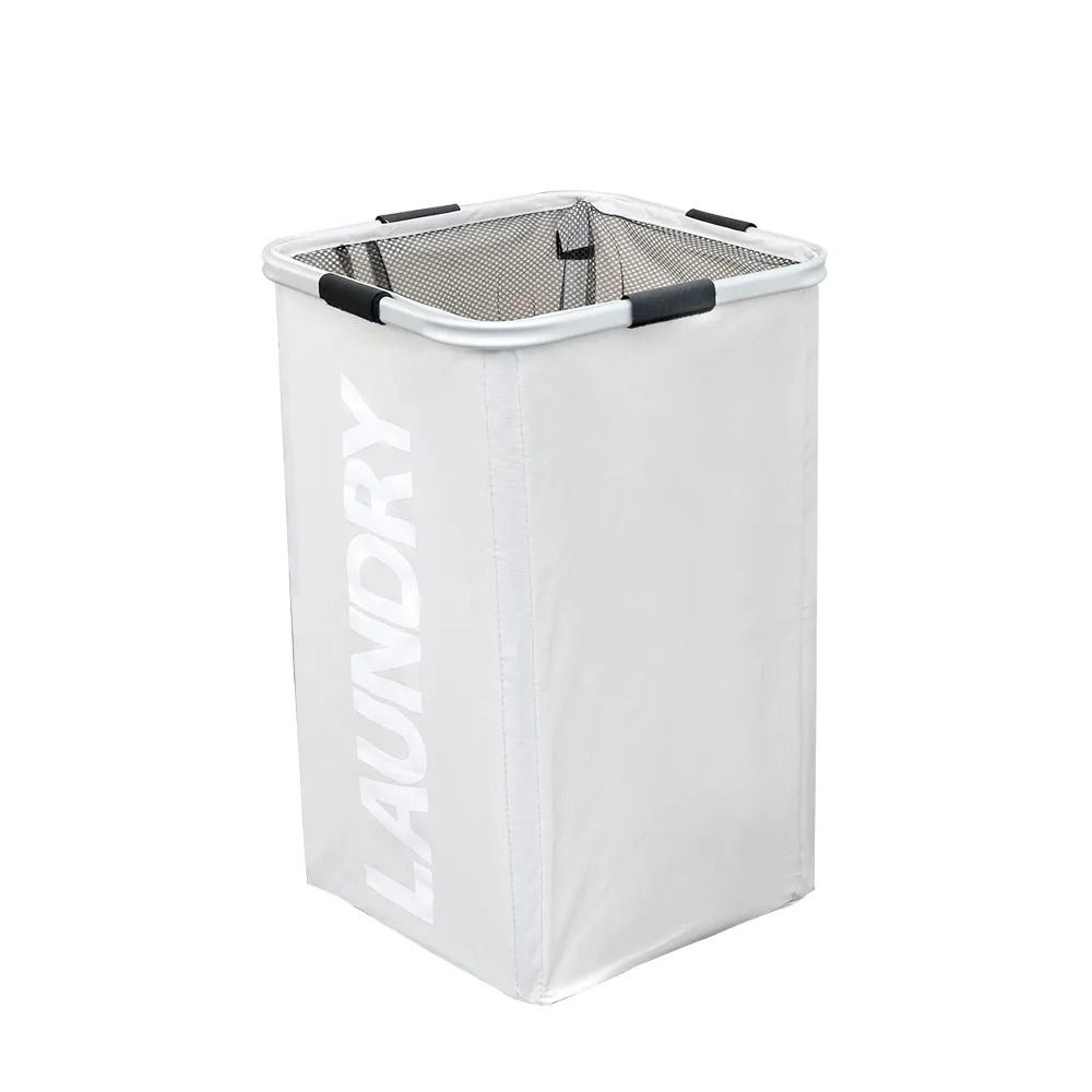 Foldable Laundry Basket Large Cotton Storage Hamper For Clothes And Camping 1